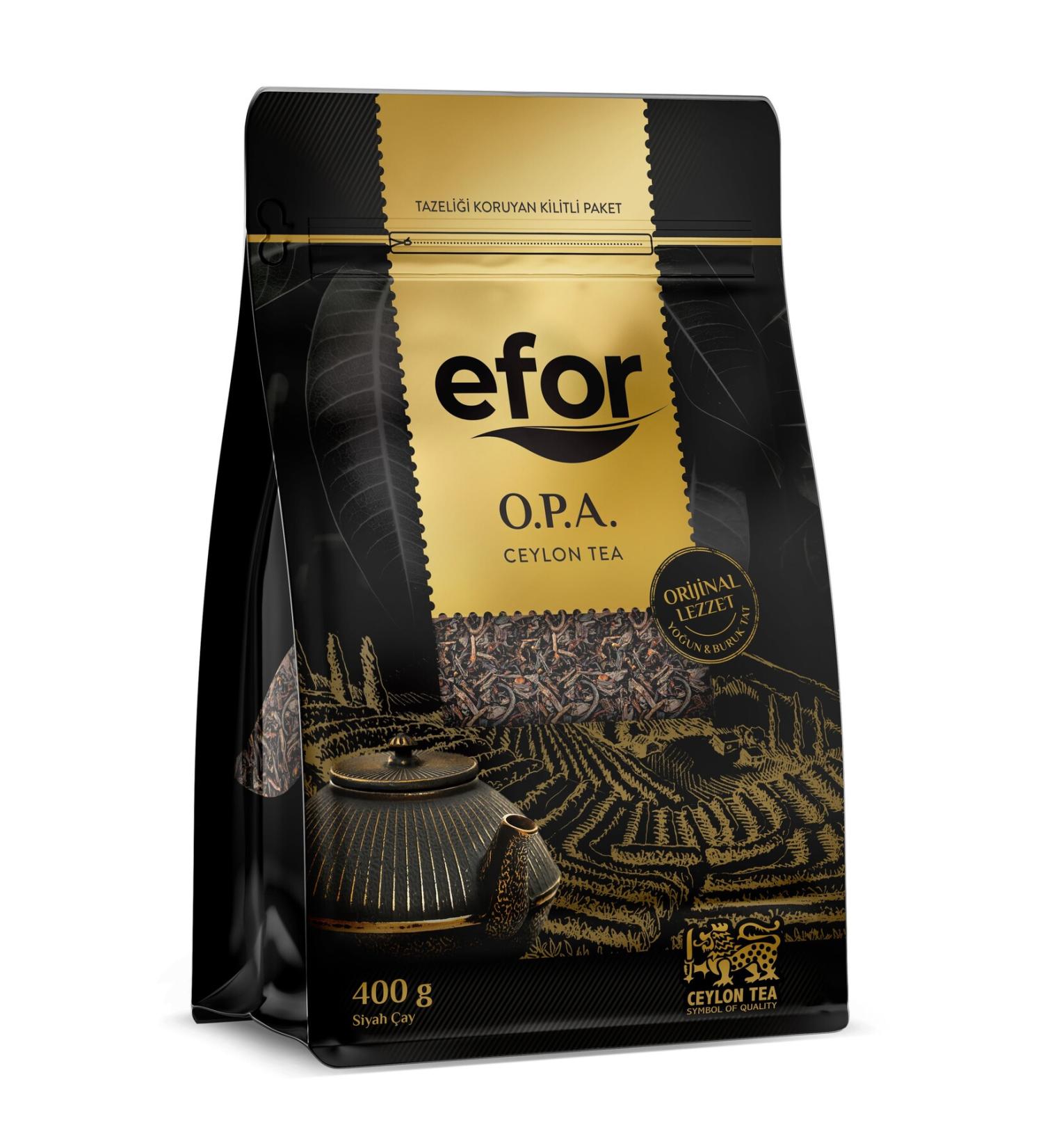Efor Opa Ceylon (CEYLON) Black Tea - 400gr - Buy Online on GoSupps.com