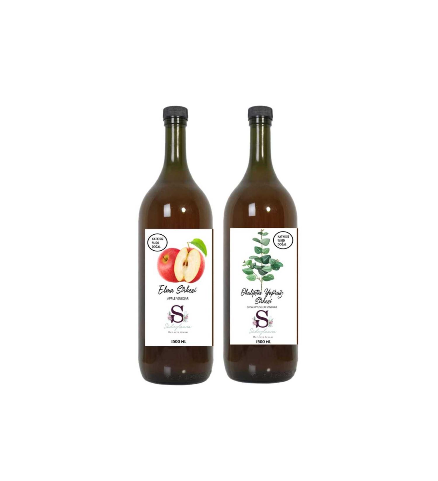 Suheylaana Natural Apple Cider Vinegar 1500 Ml - Natural Eucalyptus Leaf Vinegar 1500 Ml