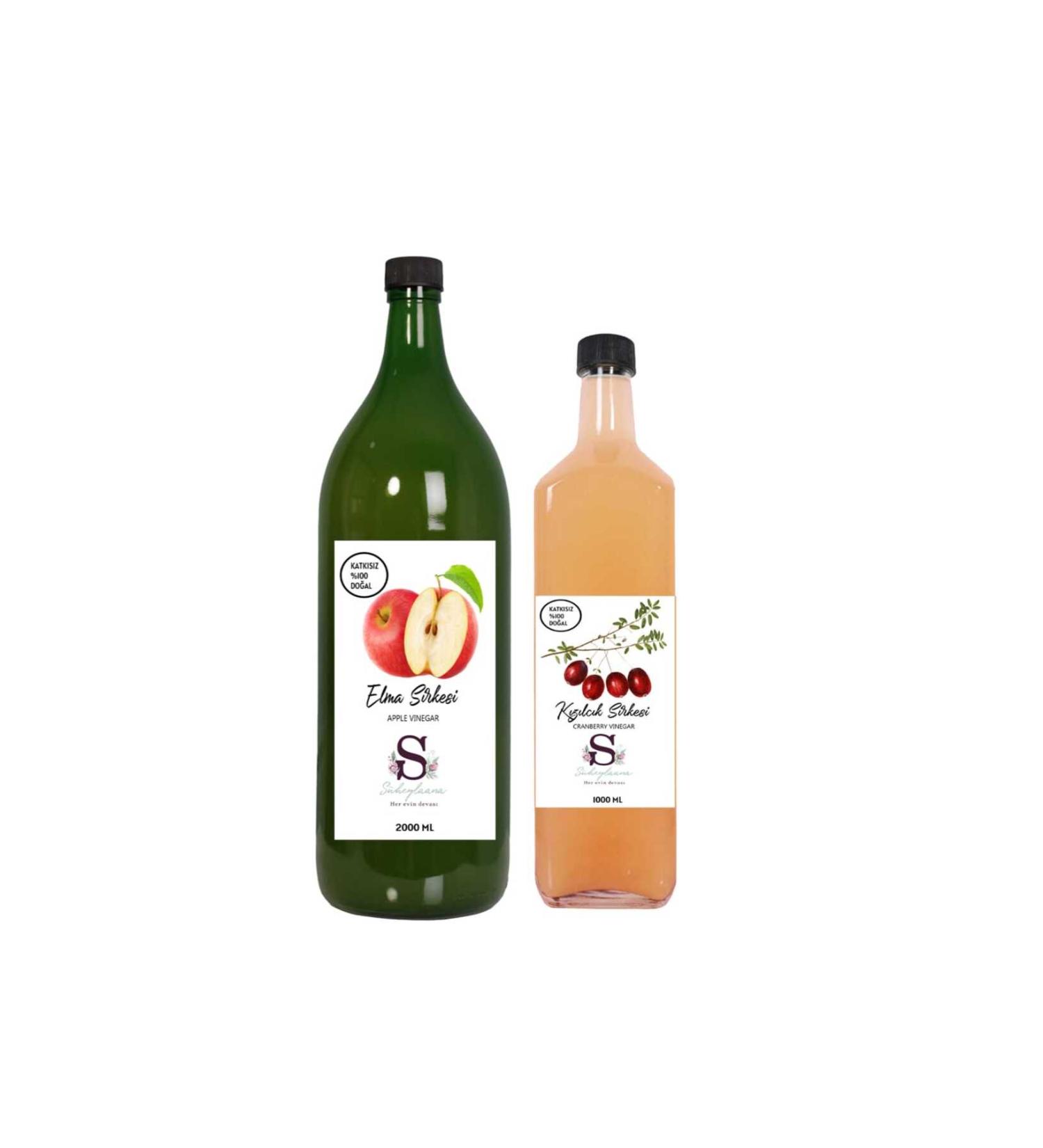 Suheylaana Natural Apple Cider Vinegar 2000 Ml - Natural Lemon & Ginger Vinegar 1000 Ml