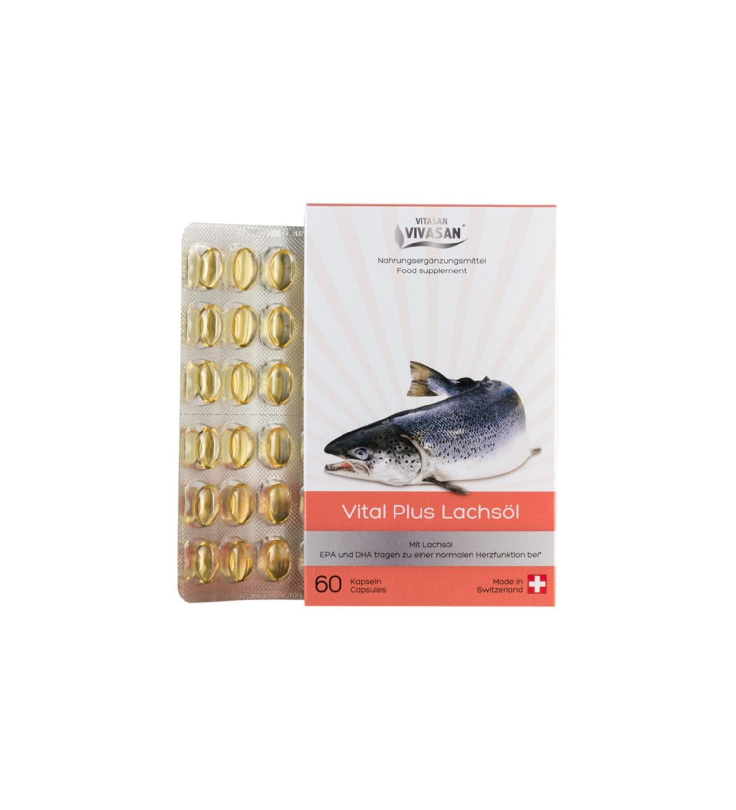 VIVASAN VITASAN Omega 3 Vital Plus Salmon Oil Capsule
