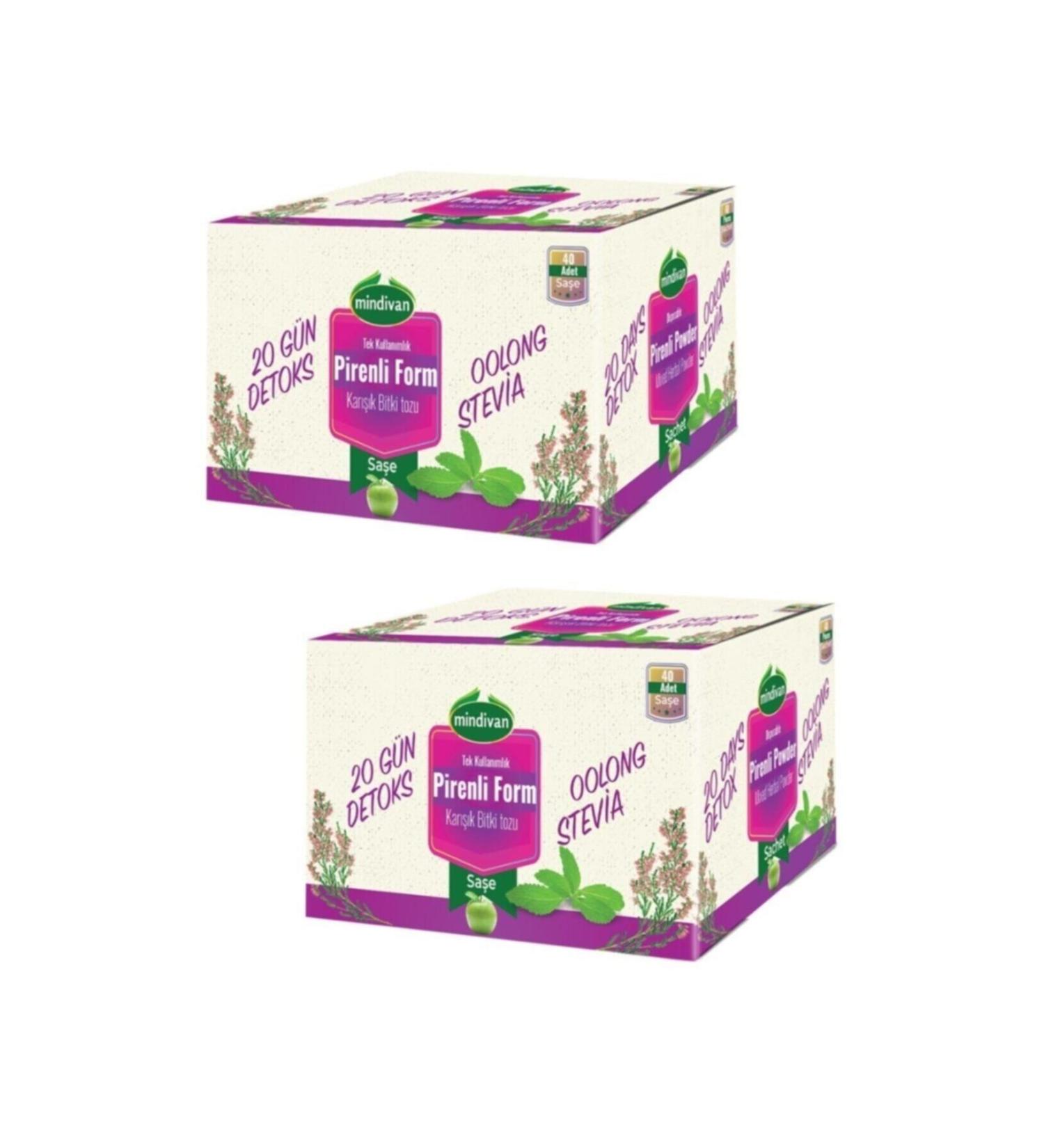 Mindivan Set of 2 Pirenli Form Powder Sachet Form Herbal Tea - Buy Online on GoSupps.com