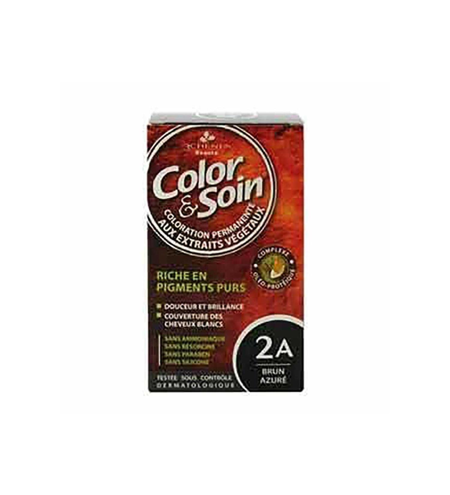 Color Soin Hair Dye 2A Brown Azure Black 3525722016810