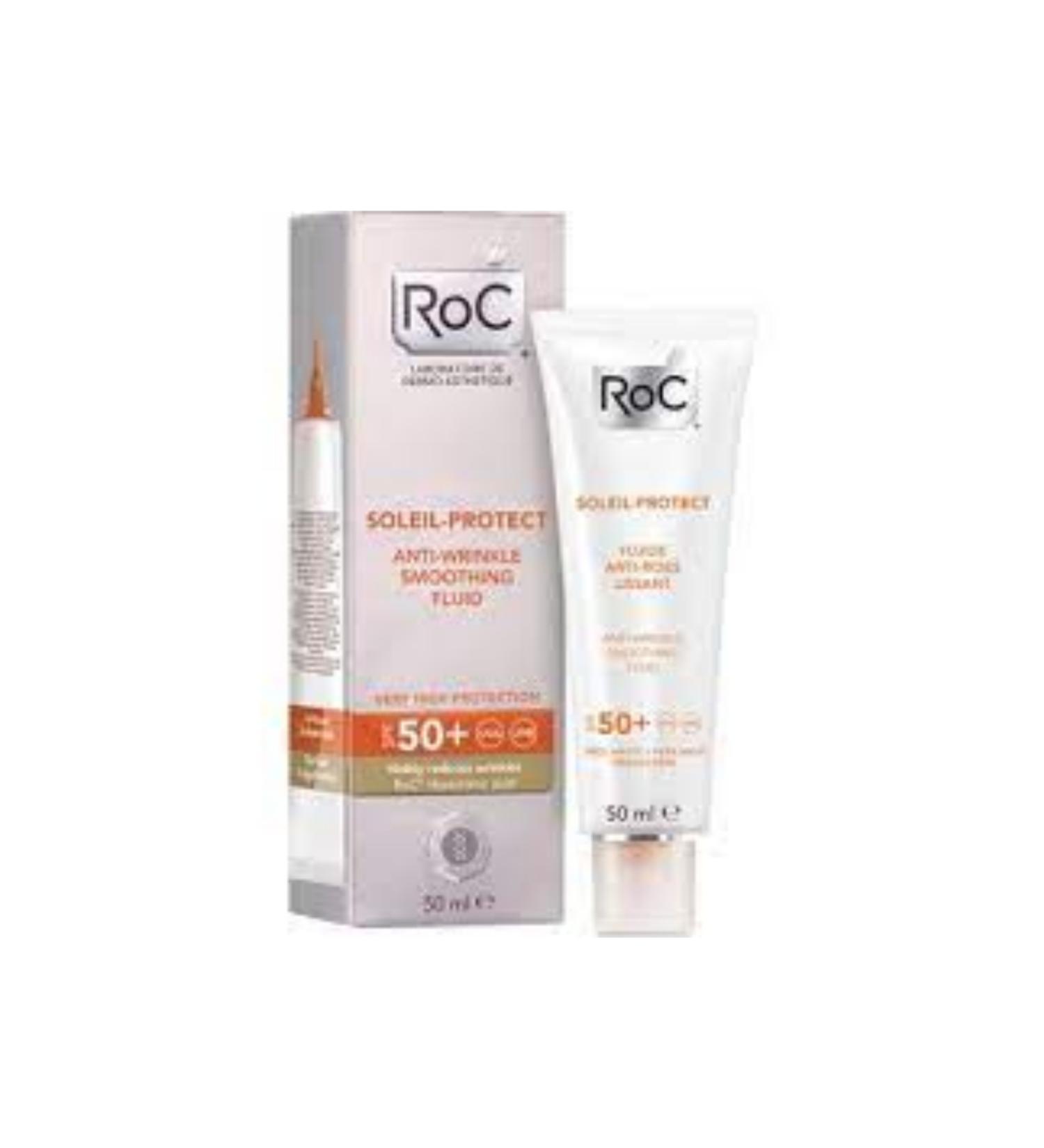 Roc Soleil Protect Anti Wrinkle Fluid Spf 50 50 ml Sun Cream (ANTI-WRINKLE) - Buy Online on GoSupps.com