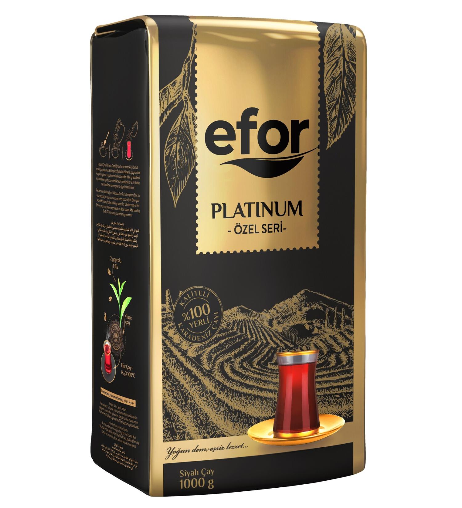 Efor Platinum Special Series Loose Black Tea - 1 000gr (1kg) - Buy Online on GoSupps.com