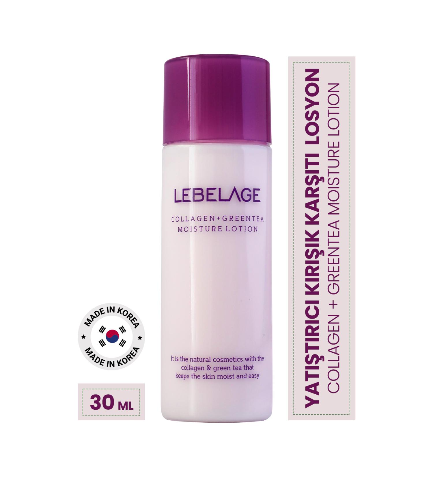 LEBELAGE Soothing Anti-Wrinkle Moisturizing Lotion Lebelage Collagen Green Tea Mini 30 ml - Buy Online on GoSupps.com