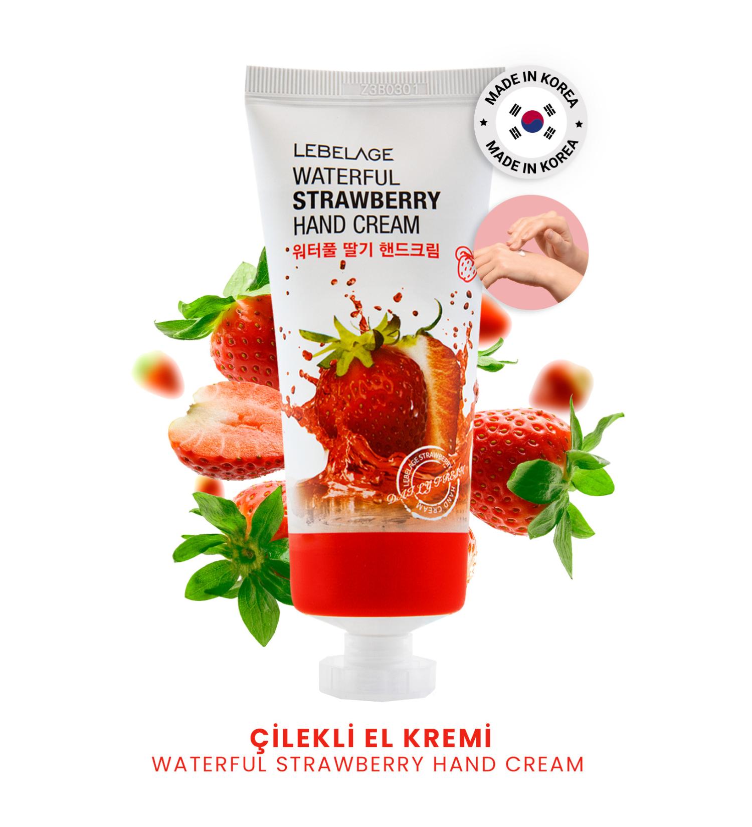 LEBELAGE Strawberry Hand Cream Lebelage Waterful Strawberry Hand Cream 100 ml Large Size - Buy Online on GoSupps.com