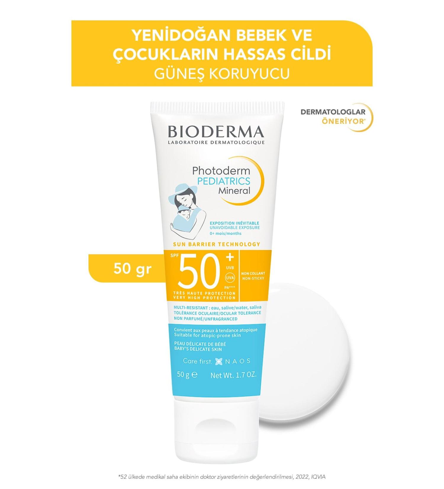 Bioderma Photoderm Pediatrics Mineral Protective Sun Cream Spf 50+ 50 Gr