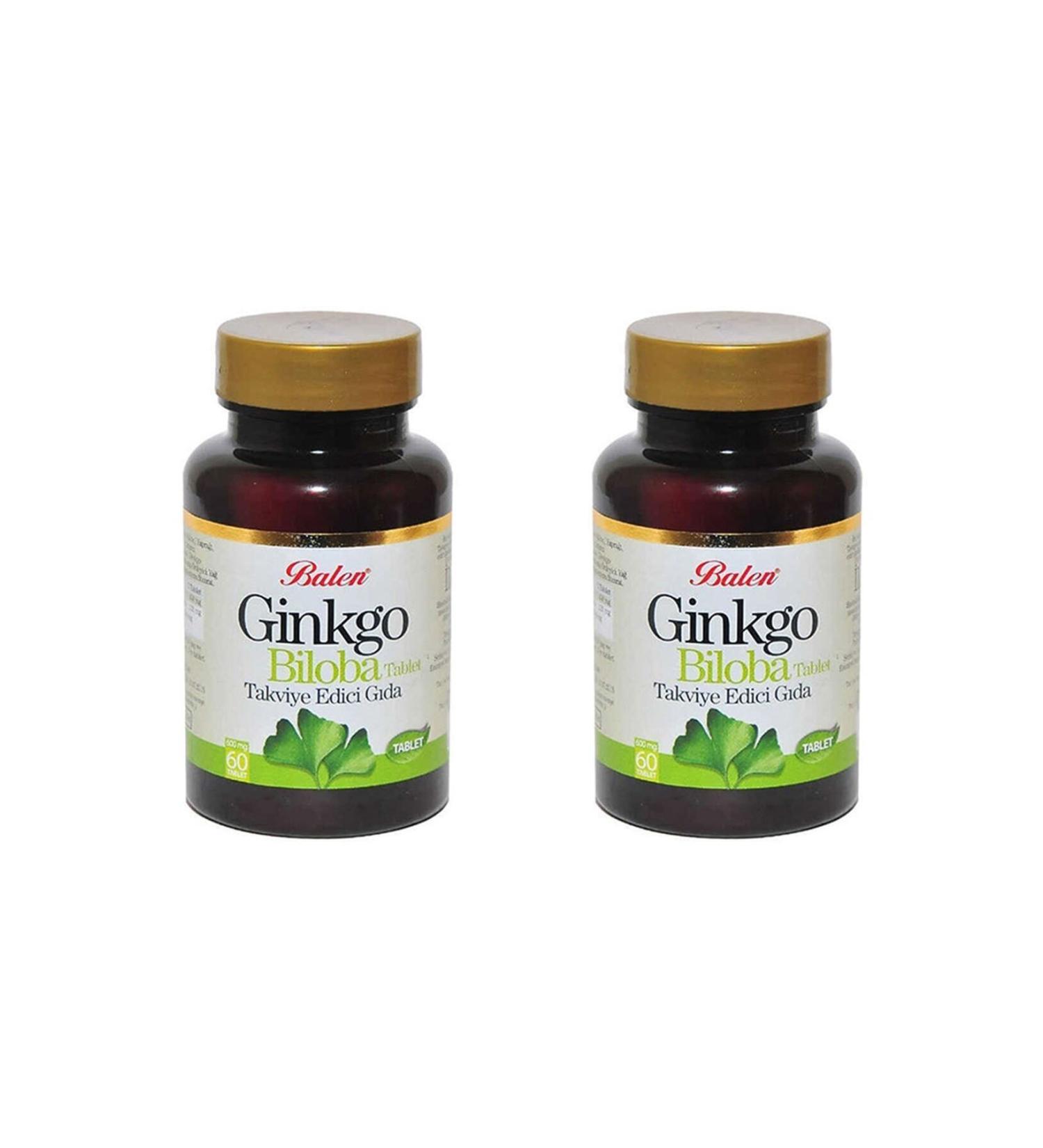 Balen Ginkgo Biloba 600 Mg 60 Tablets X 2 Pieces