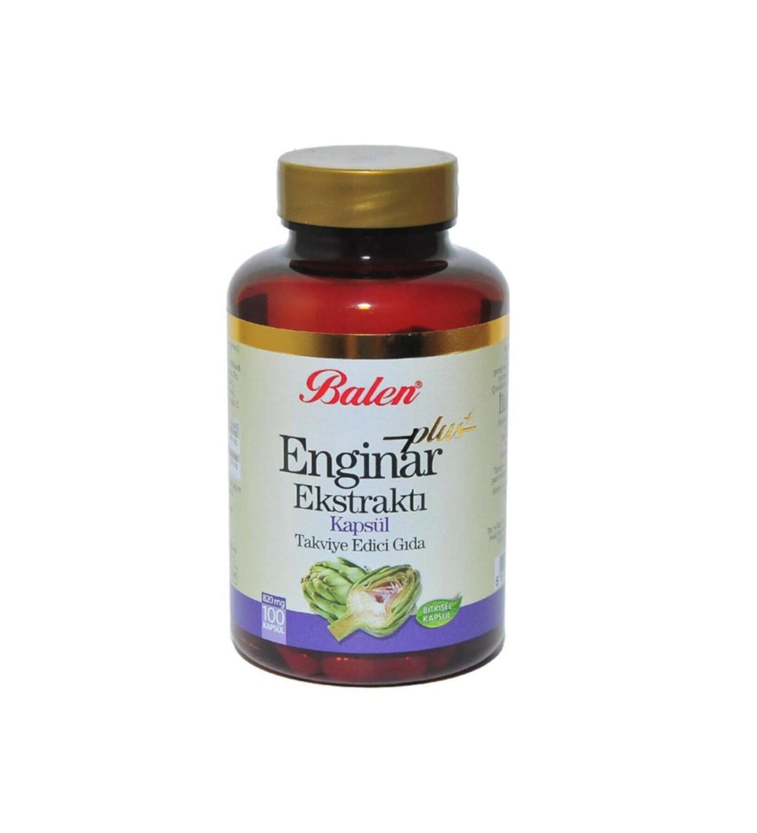Balen Artichoke Extract Capsule 820mg 100pcs Herbal Food Supplement