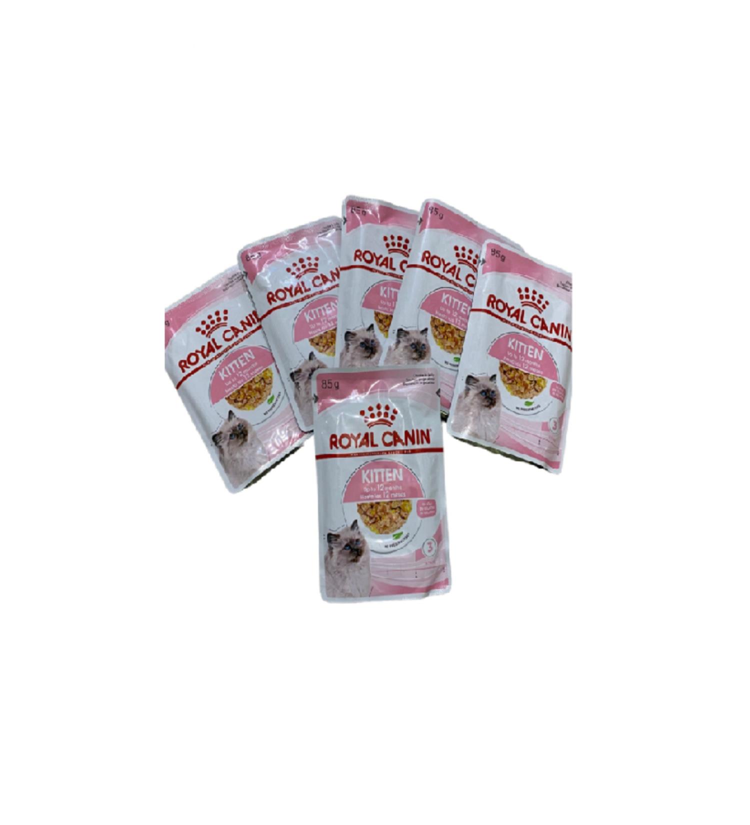 Royal Canin Kitten Jelly Pouch Canned Kitten Food 6X85GR