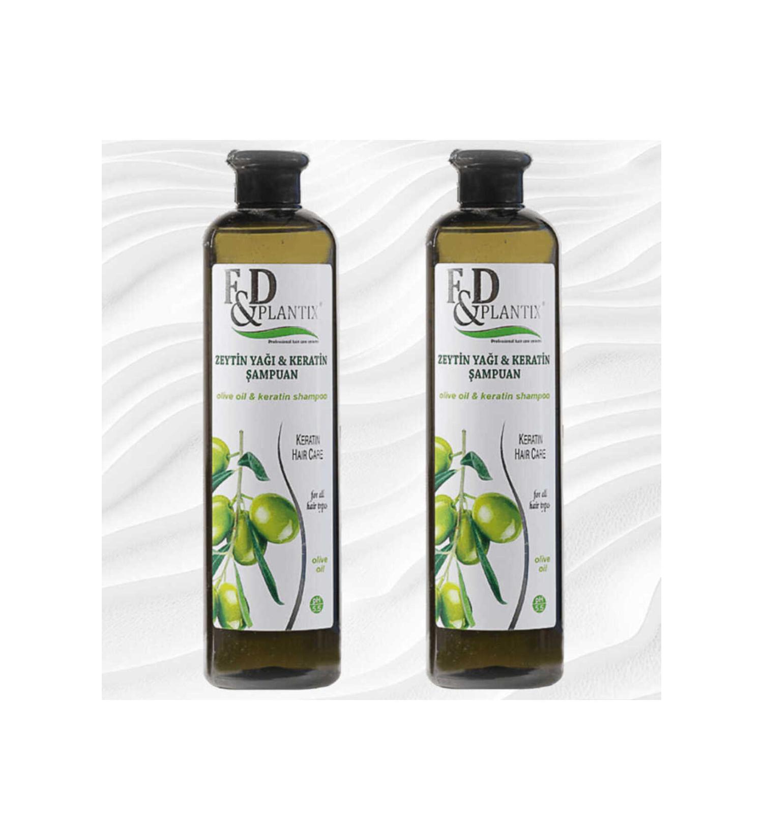 F&D Plantix Shampoo Olive Oil Keratin 2 x 700 ML