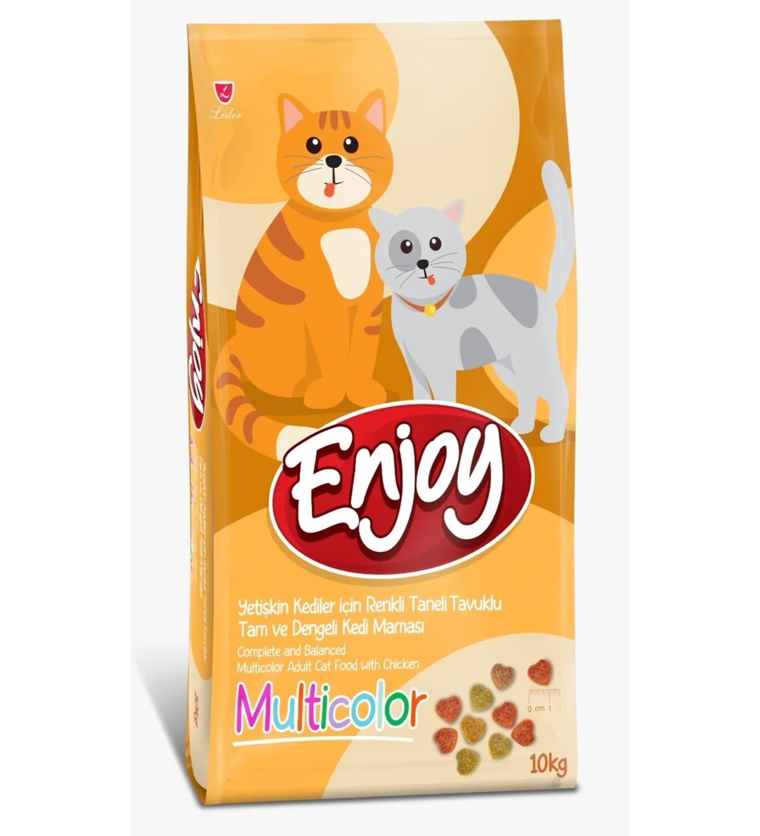 Enjoy Chicken Colorful Granular Adult Cat Food 10 kg