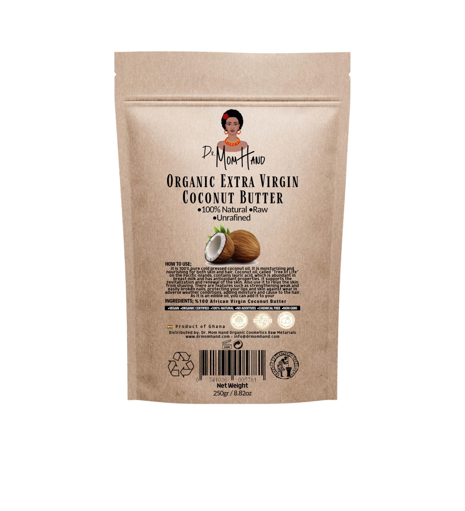 Dr. Mom Hand African Heirloom Seed Natural Coconut Oil 250gr Raw Unrefined