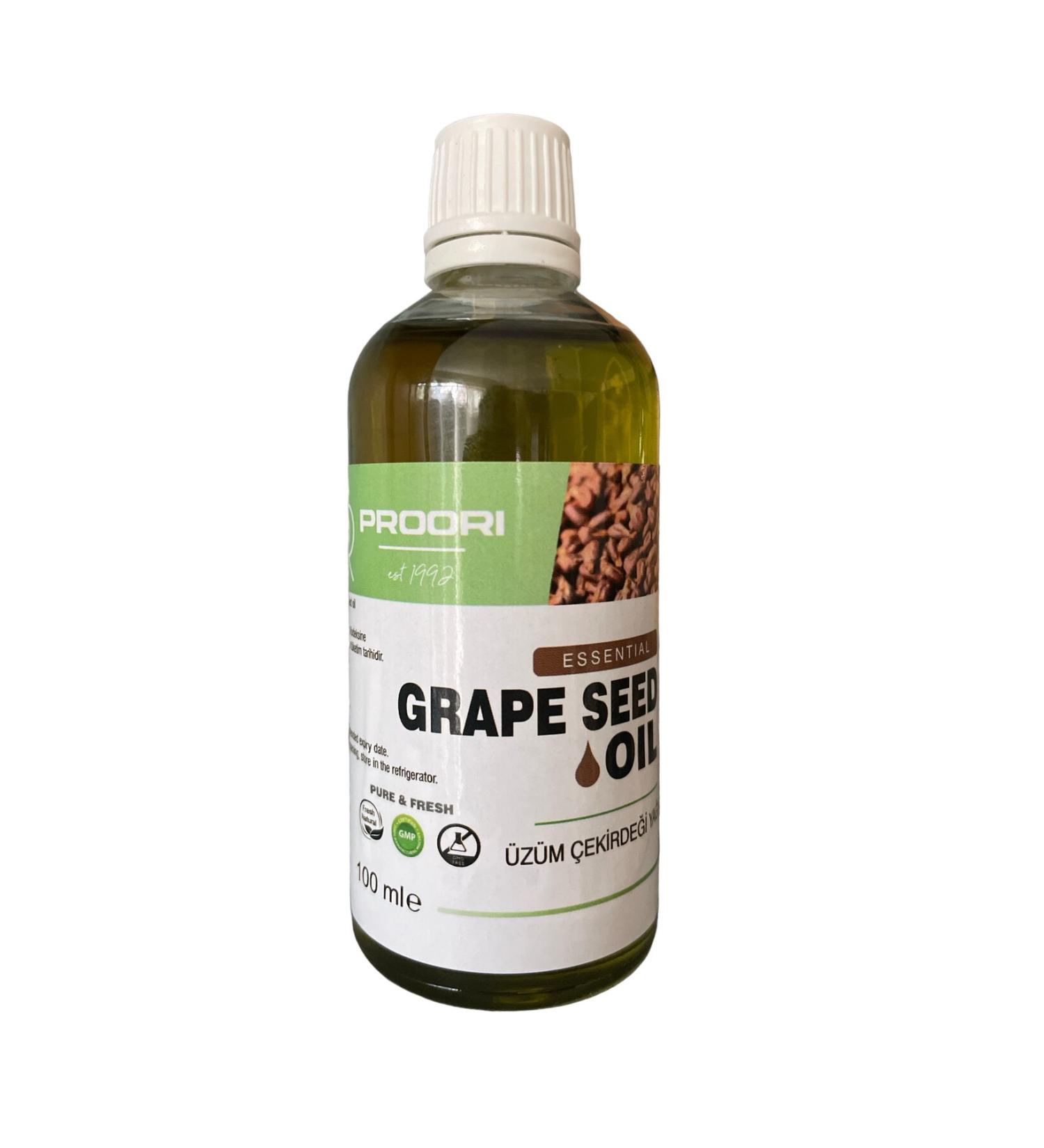Proori 0 Pure Natural Grape Seed Oil 100 ml Glass