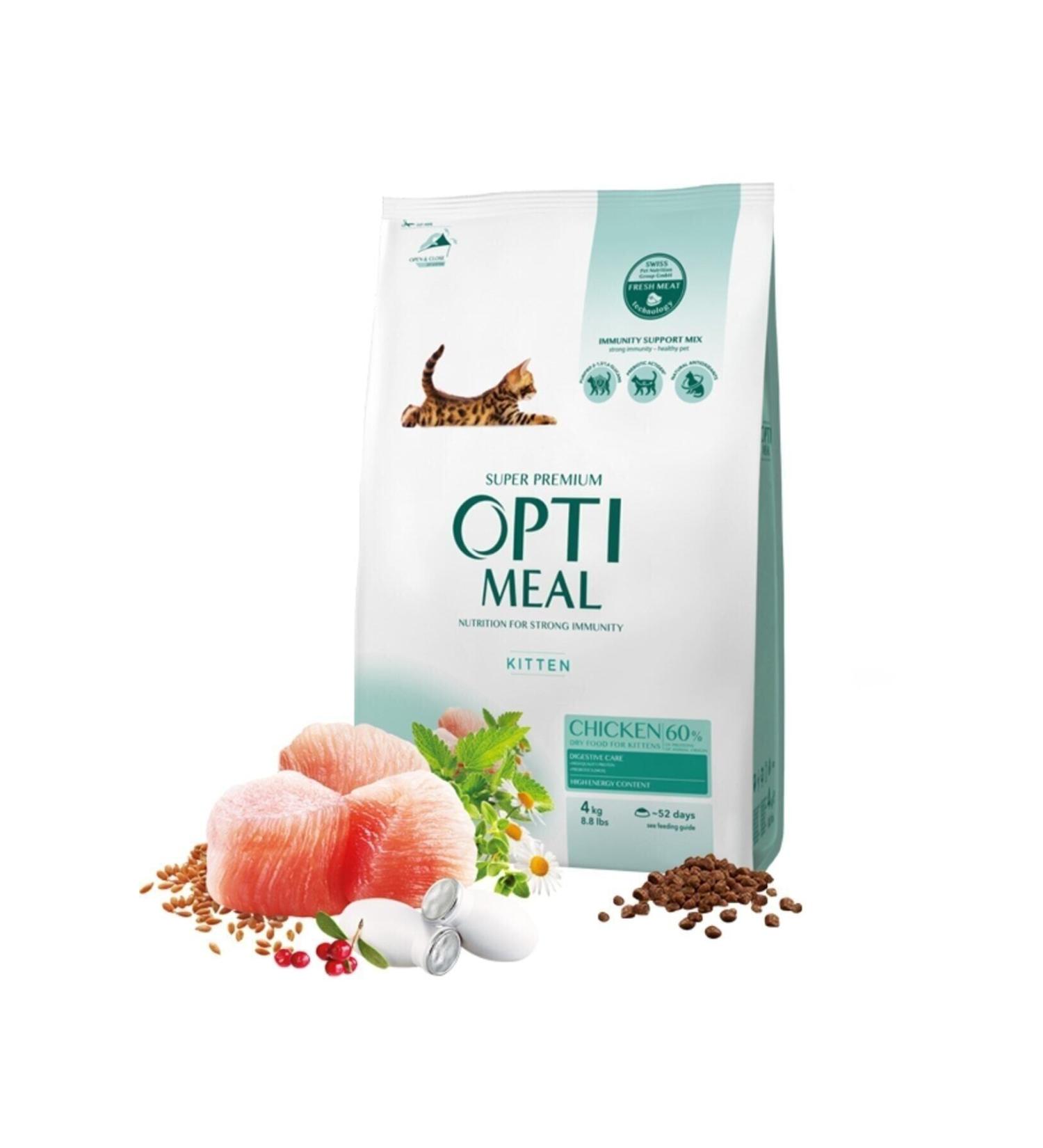 OptiMeal Chicken Kitten Food 4kg