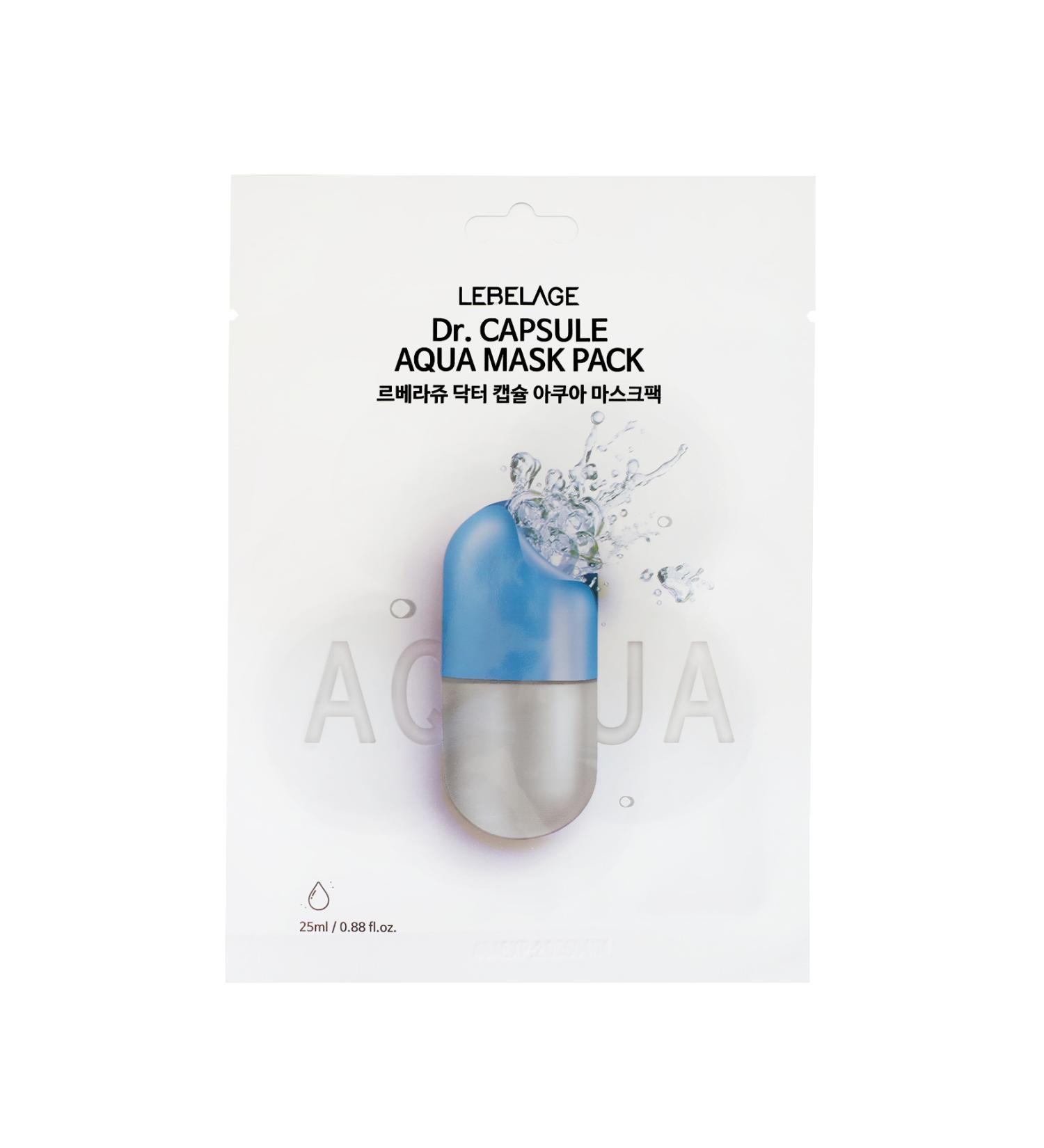 LEBELAGE Intensive Moisturizing Capsule Hyaluronic Acid Mask LEBELAGE Dr. Capsule Aqua Mask Pack