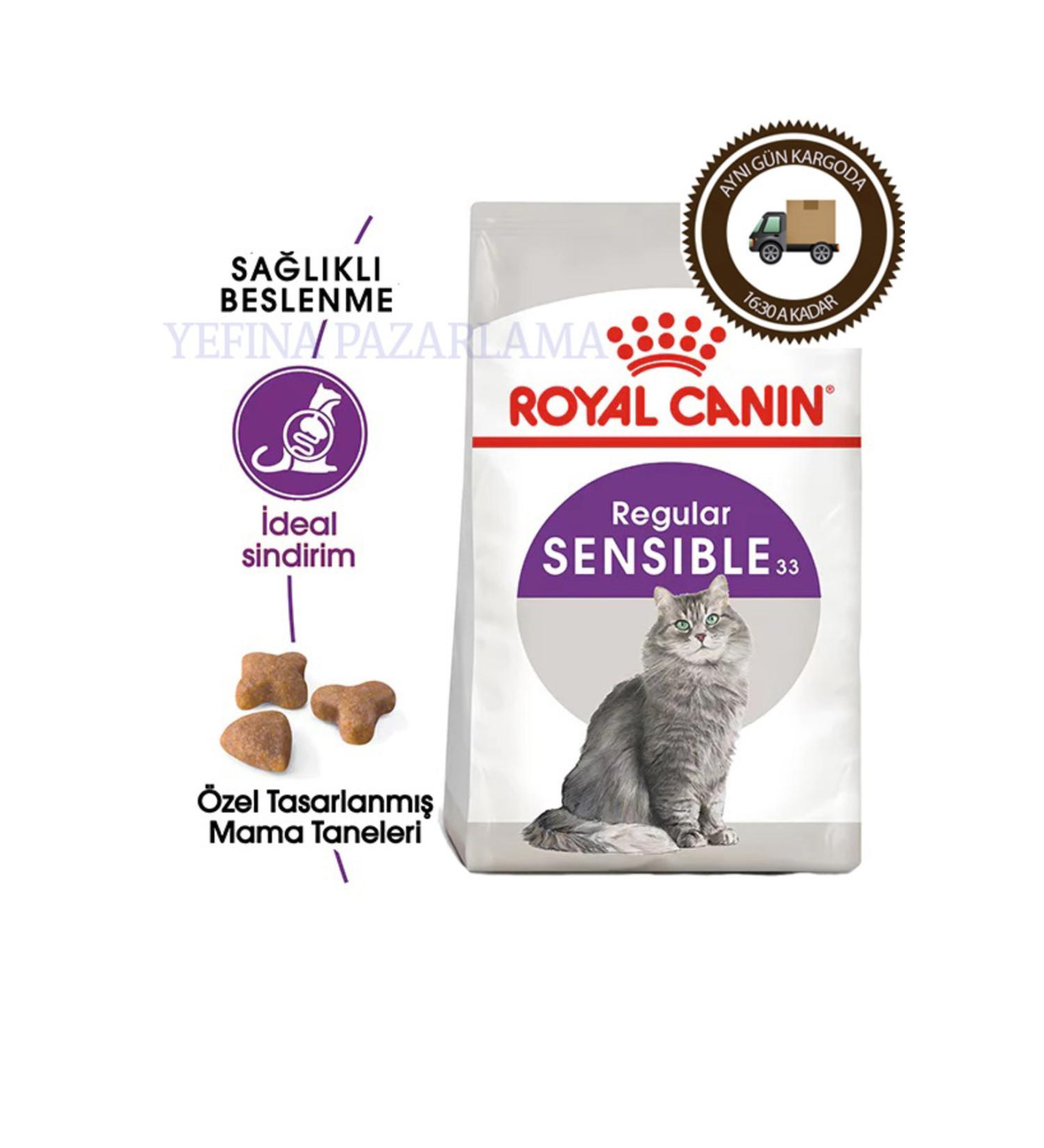 Royal Canin Sensible Sensitive Digestive System Supporting Cat Food 4kg Regular Adult Cat Food - Buy Online on GoSupps.com