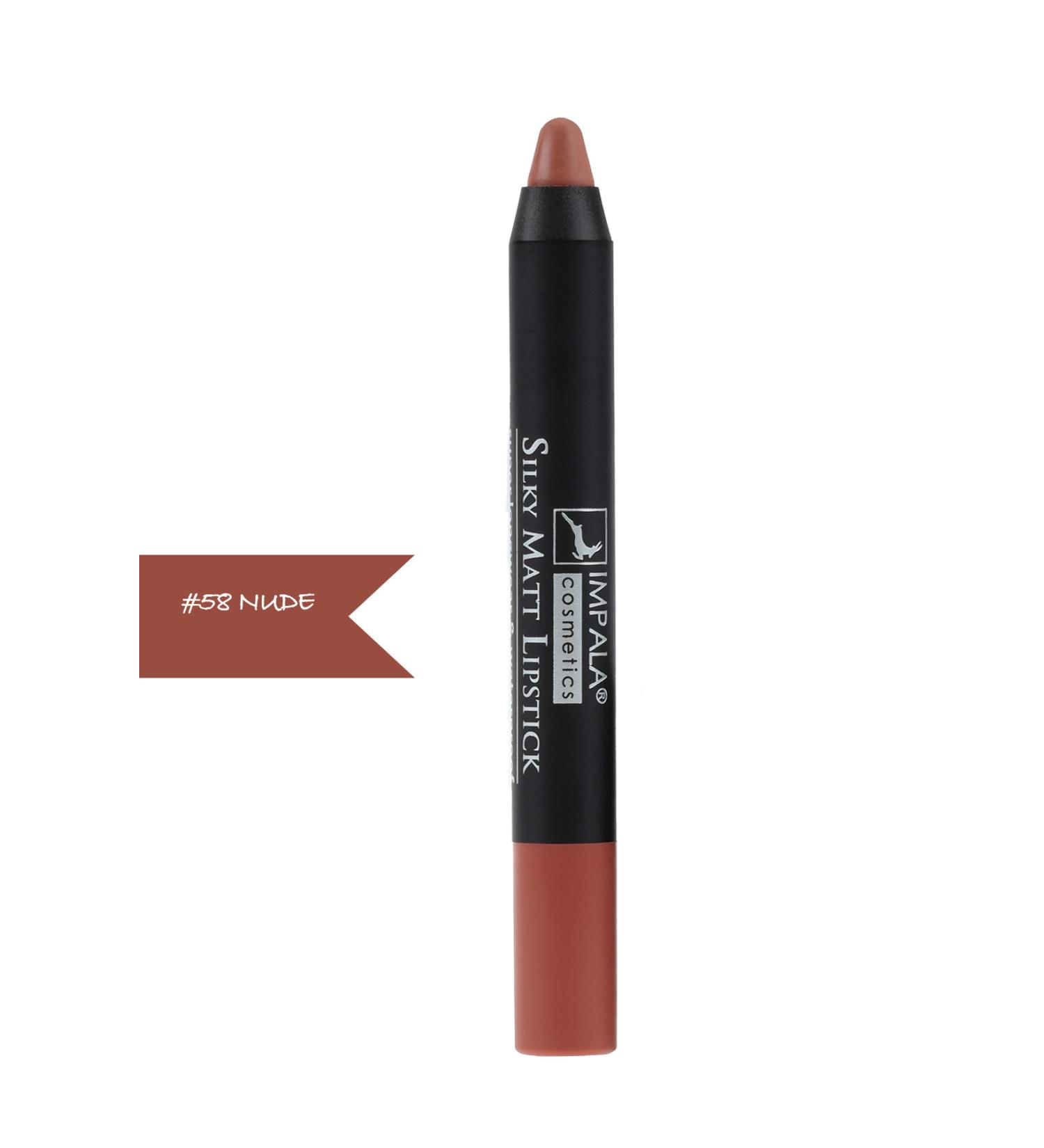 IMPALA Lip Pencil - Silky Matt Lipstick - Long Lasting & Waterproof No 58 nude