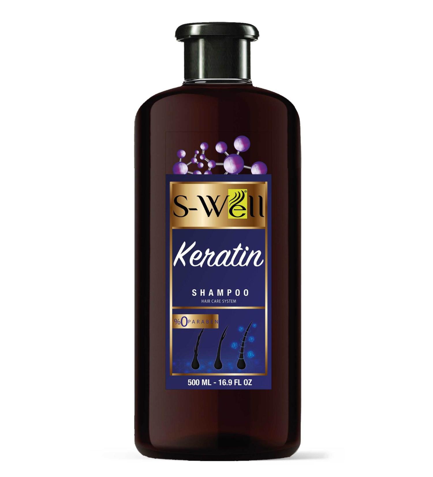 S-Well Keratin Hair Care Shampoo for Prosthetic Hair and Medical Wigs 500 ml - Buy Online on GoSupps.com