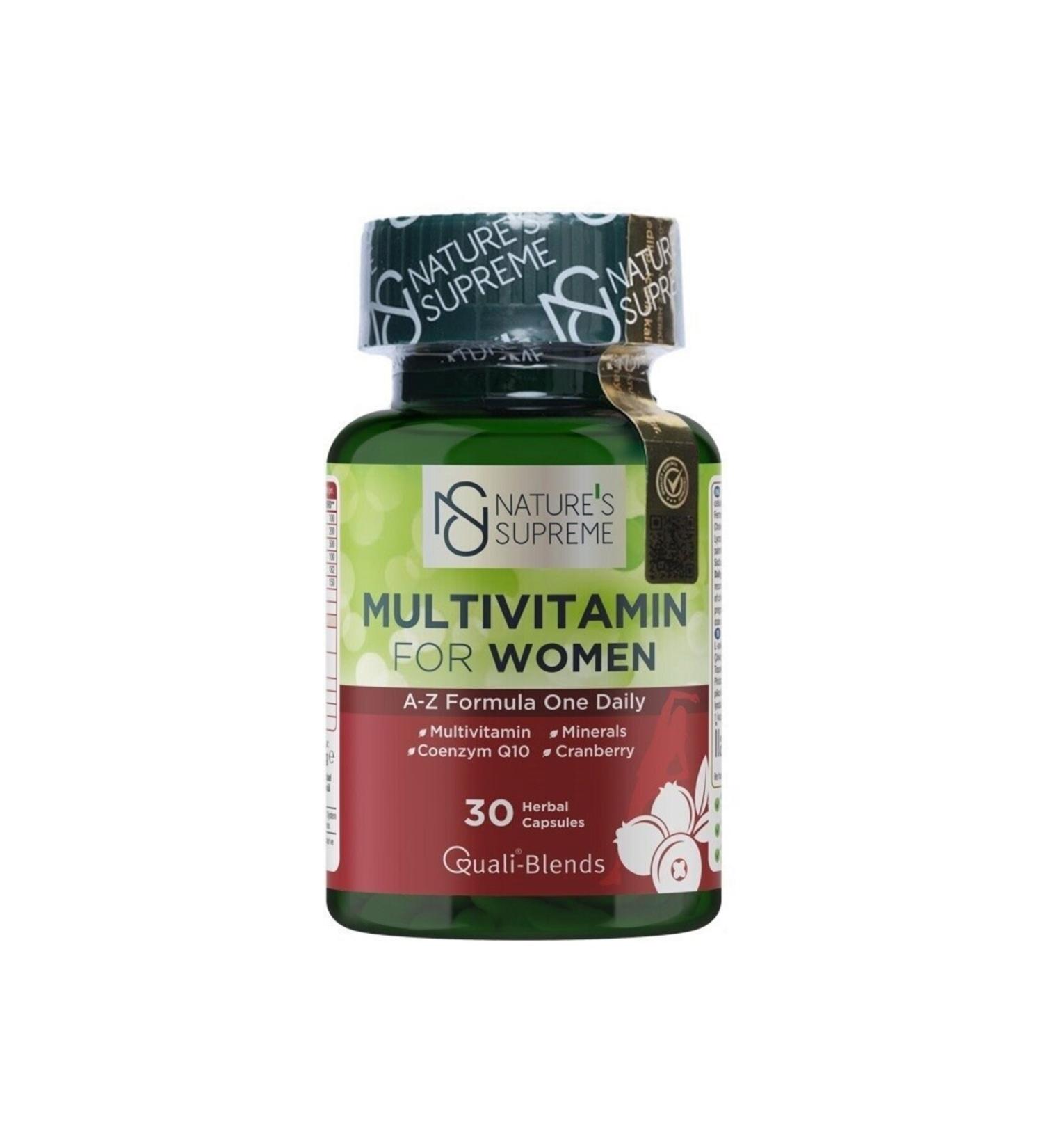 Natures Supreme Multivitamin for Women 30 Capsules