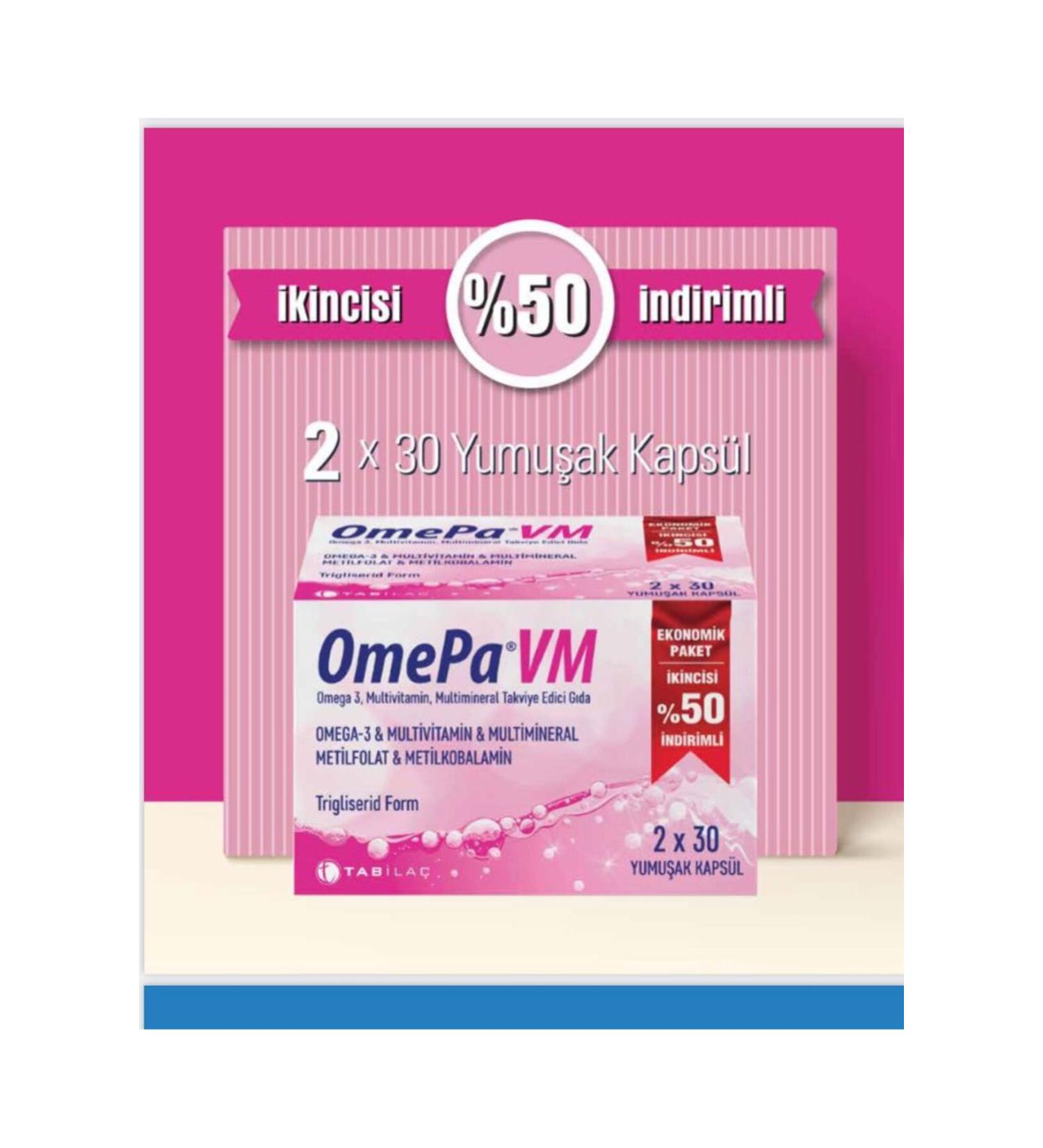 Omepa Vm 30 Soft Capsules 2 Piece Set - Buy Online on GoSupps.com