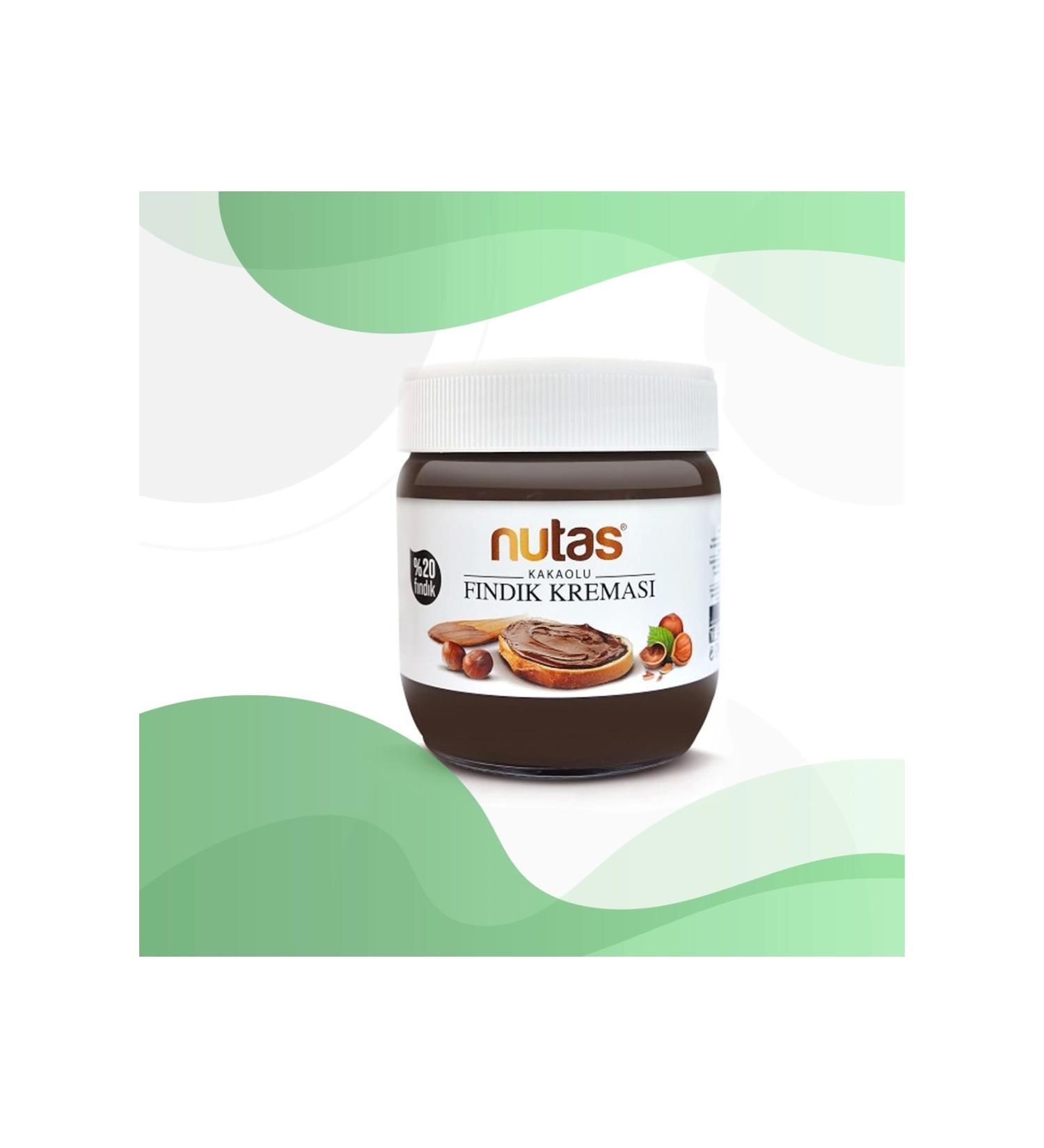 Nutas Cocoa Hazelnut Cream 400 Gr Glass Jar