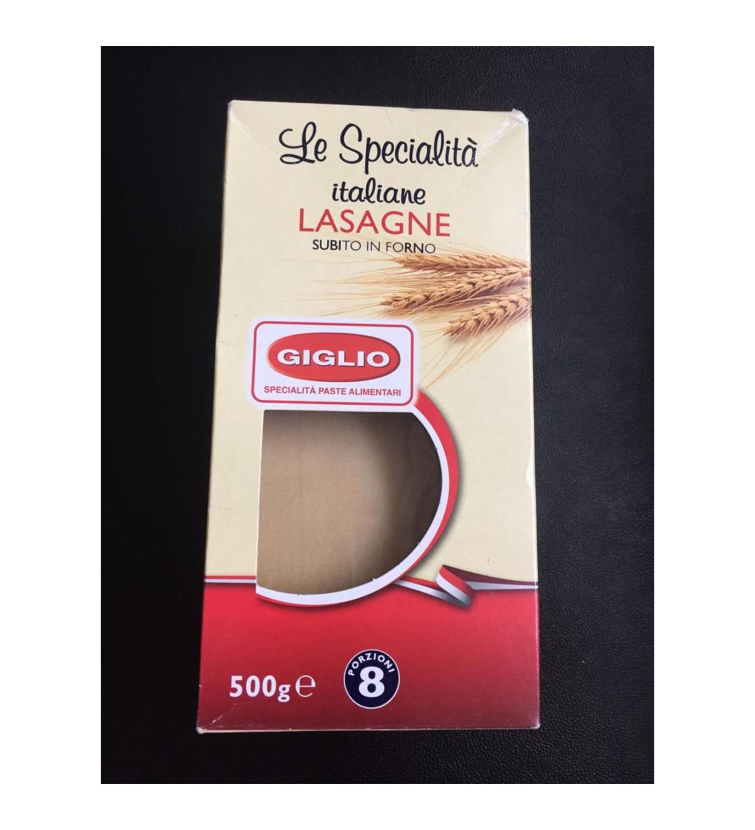 Giglio G GL O LE SPECIAL TA TAL ANE LASAGNE 500 GR (LASANYA) - Buy Online on GoSupps.com