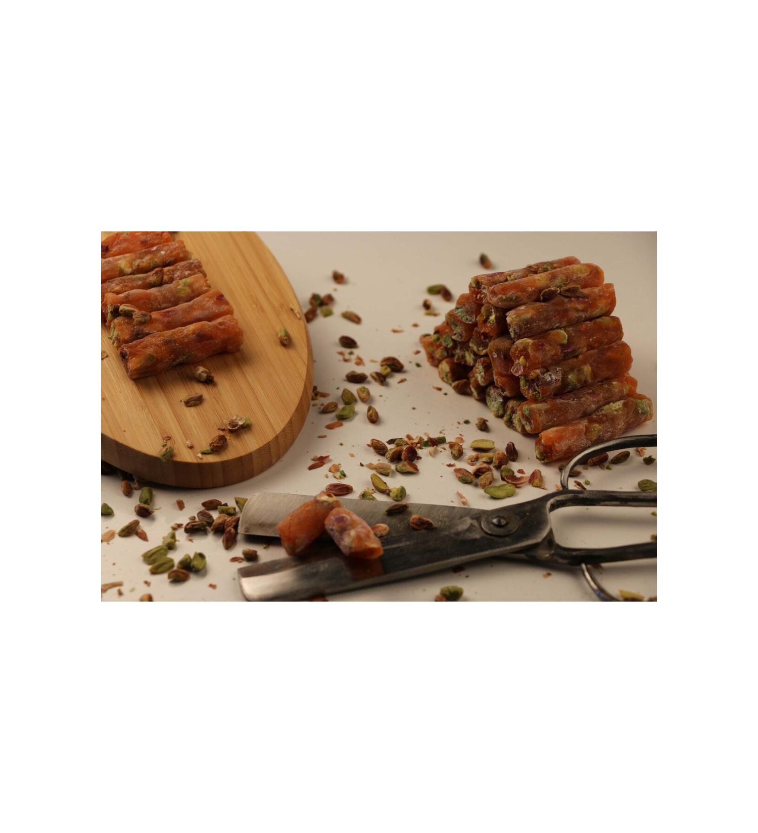 HALUK AYDIN DRIED FRUIT Orange Pistachio Wick Turkish Delight 800 gr