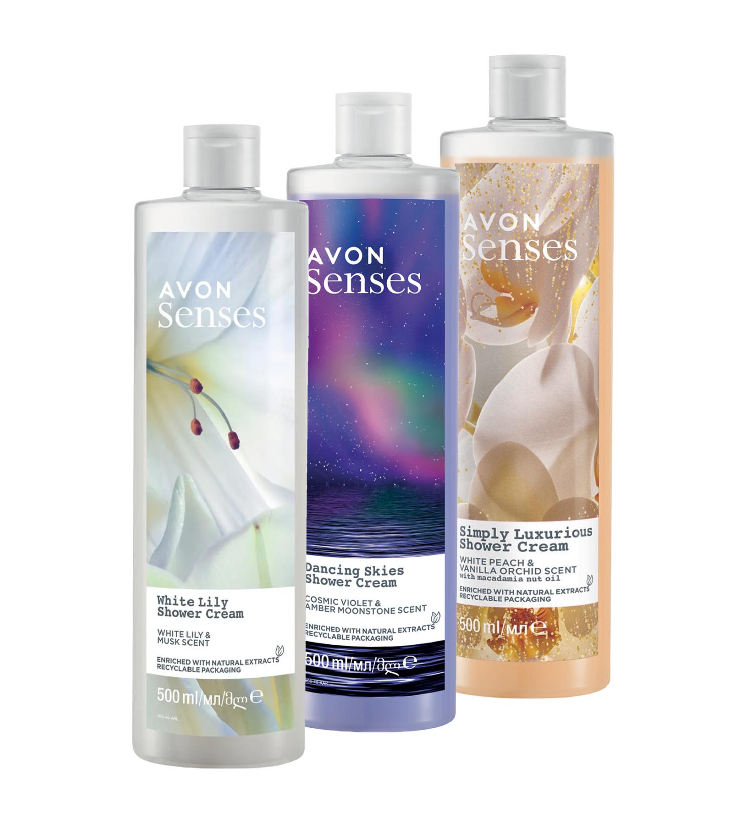 Avon Senses Simply Luxurious Dancing Skies and White Lily Shower Gel Pack - Buy Online on GoSupps.com