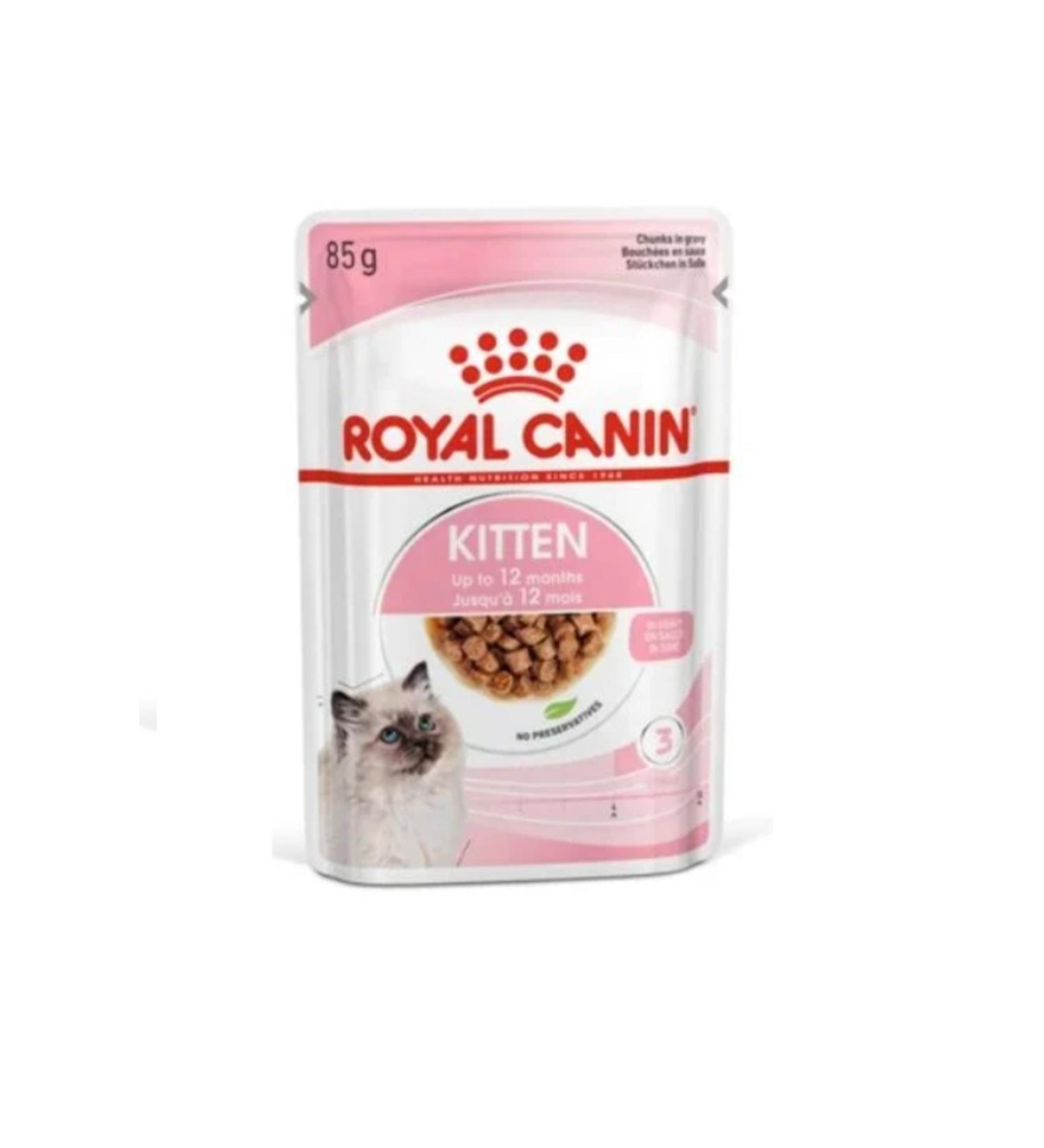 Royal Canin Kitten Gravy 6 Kitten Pouch Wet Food 85 gr