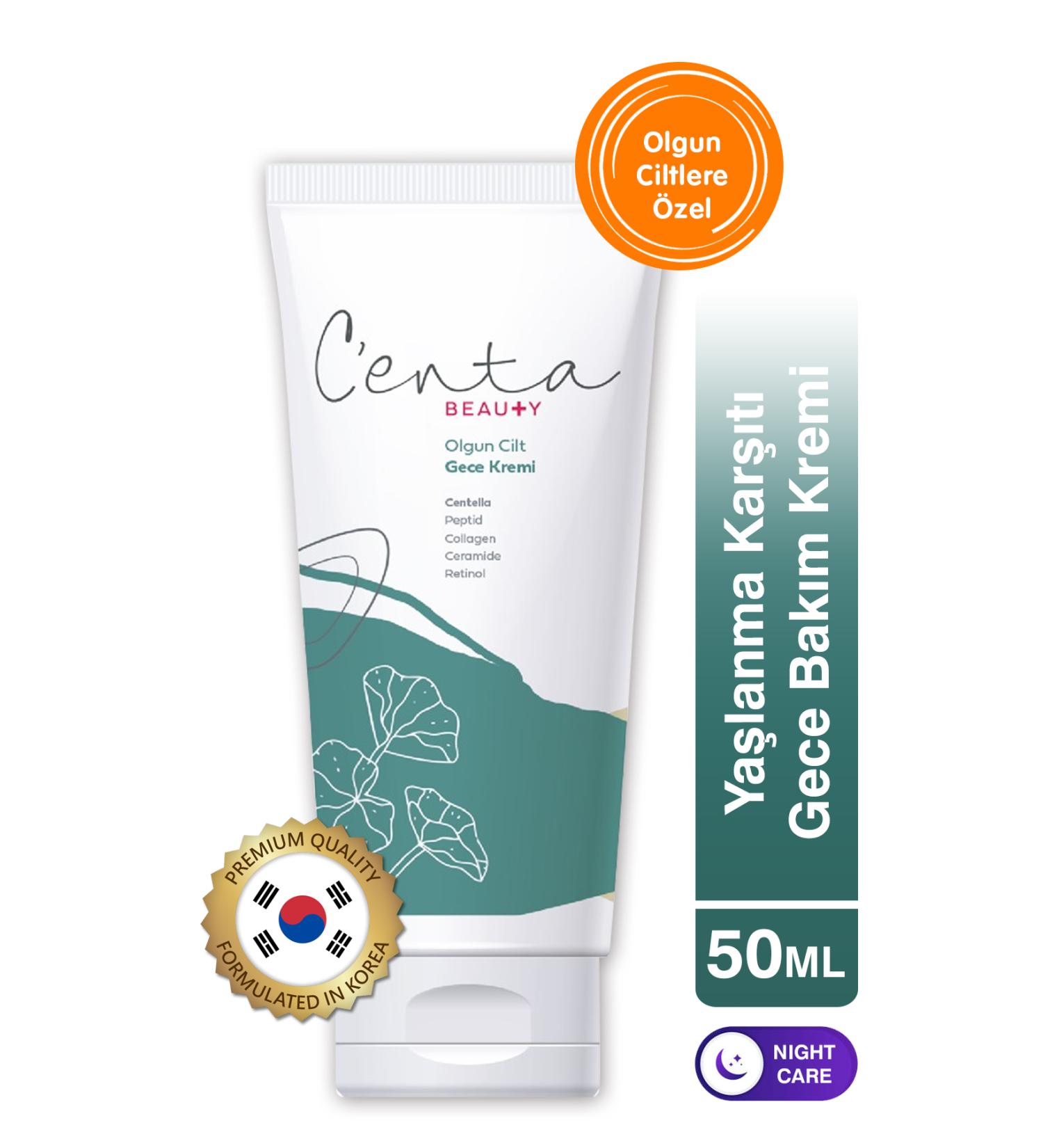 C'enta Beauty Night Care Cream for Mature Skin - 50 ml