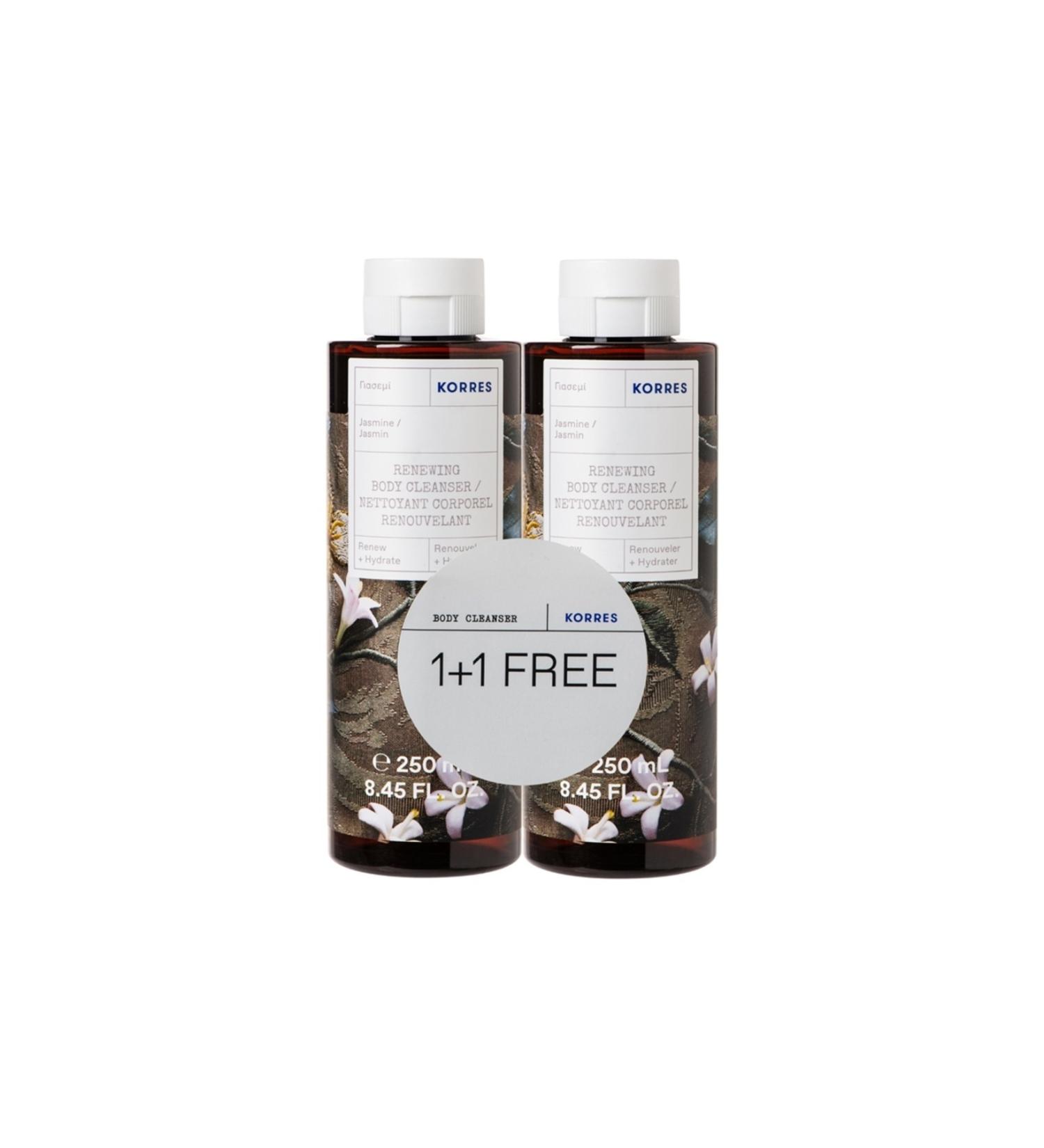 Korres Jasmine Body Cleanser 250 Ml 1+1 Set
