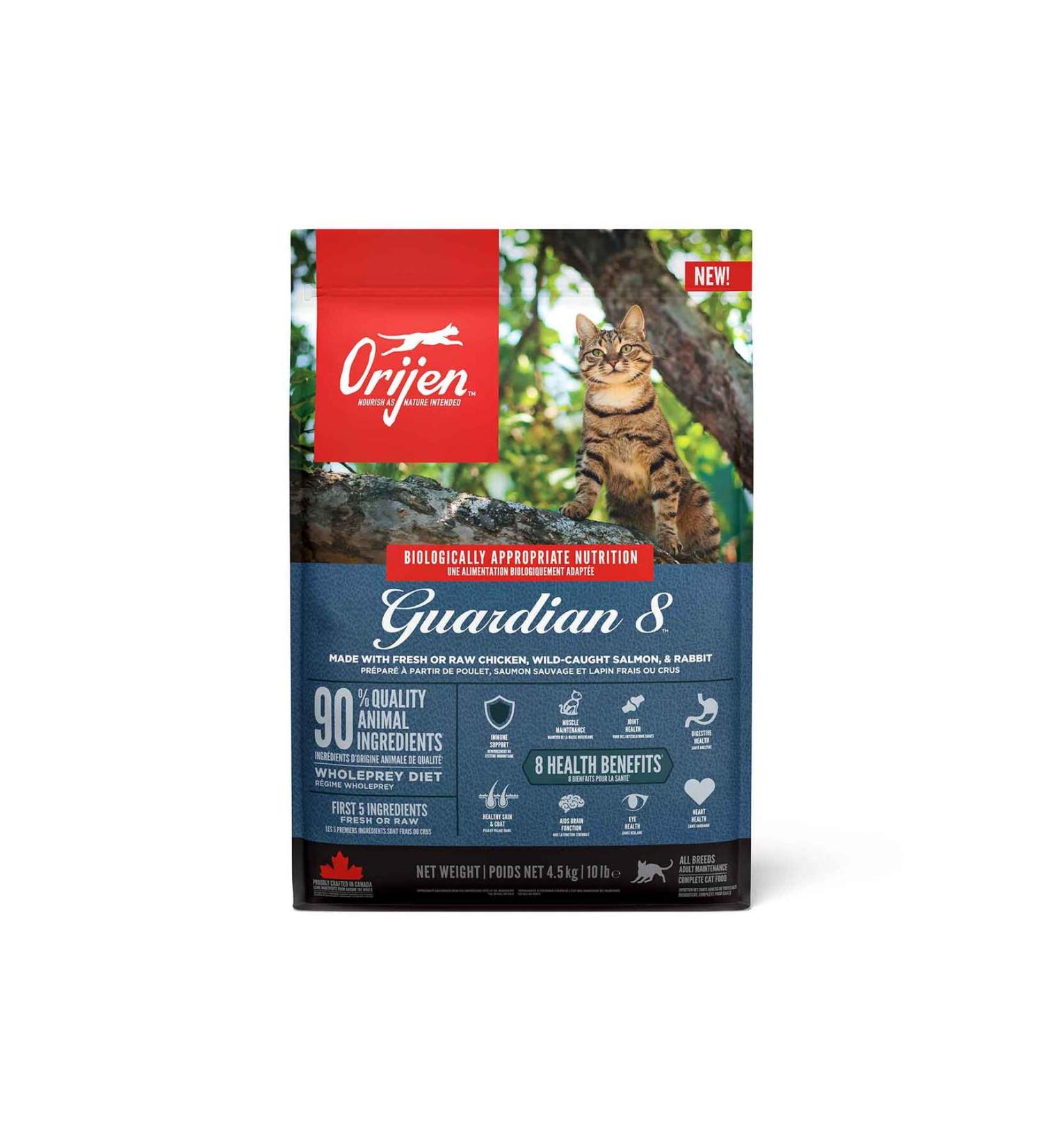 Orijen GUARDIAN 8 GRAIN-FREE ADULT CAT FOOD 4.5 KG