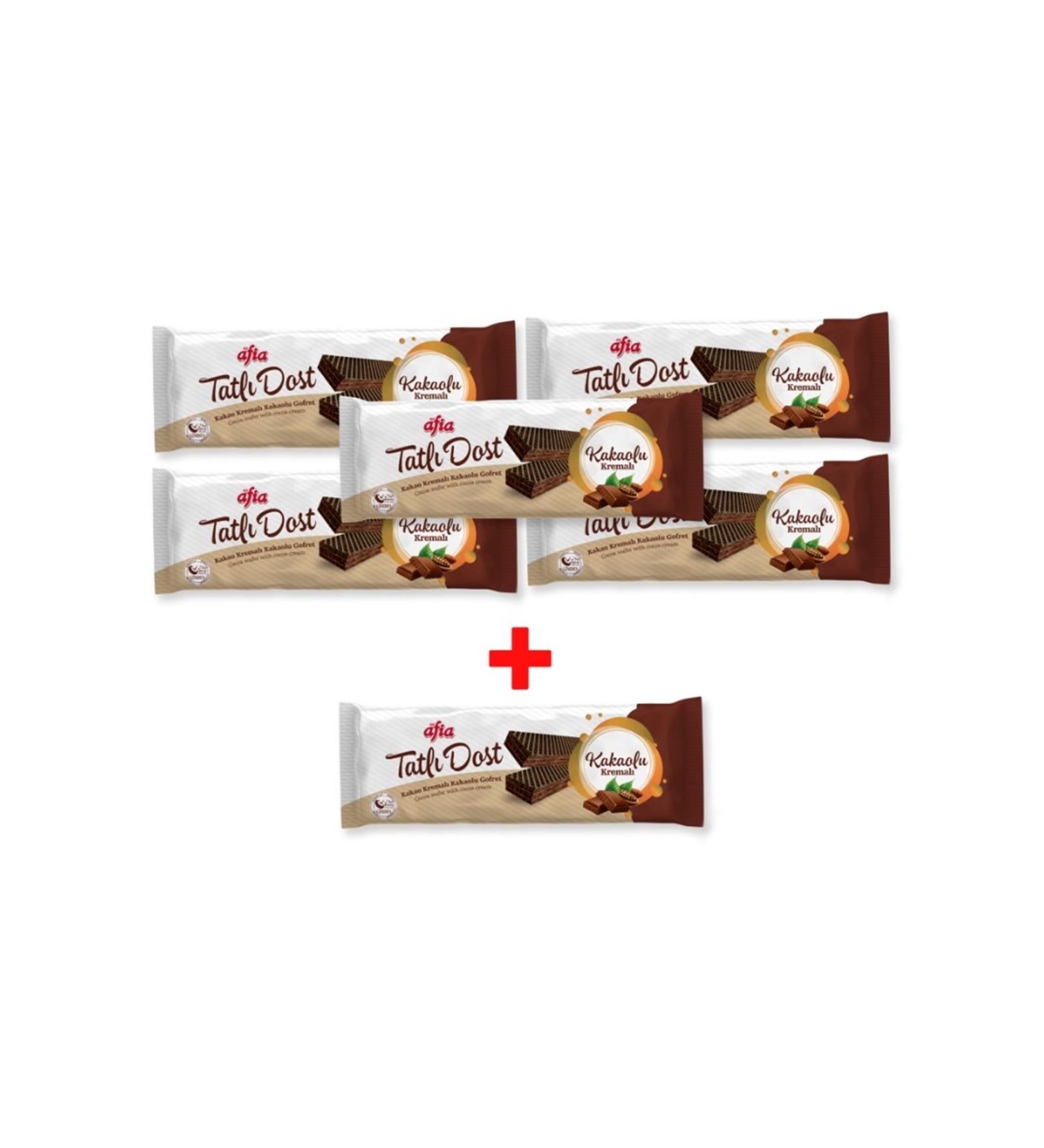 Afia Sweet Friend Cocoa Cream Wafer 140 gr Set of 6 Gimdes Certified