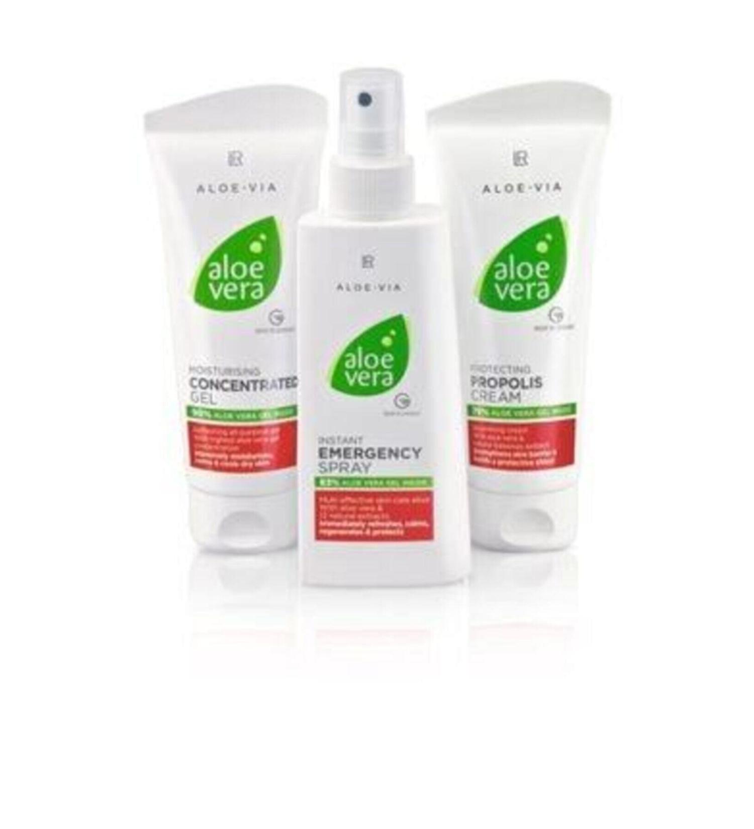LR Propolis Cream 100 Ml + Concentrate 100 Ml + Emergency Aid Spray 150 Ml