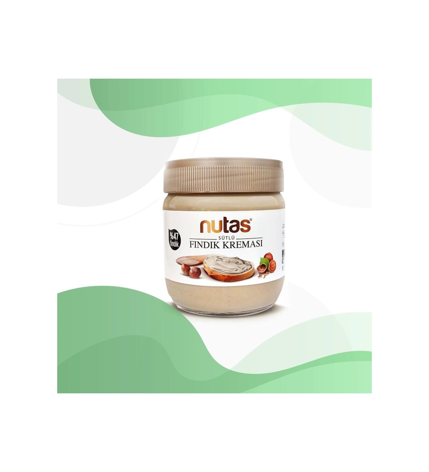 Nutas Milk Hazelnut Cream 400 Gr Glass Jar
