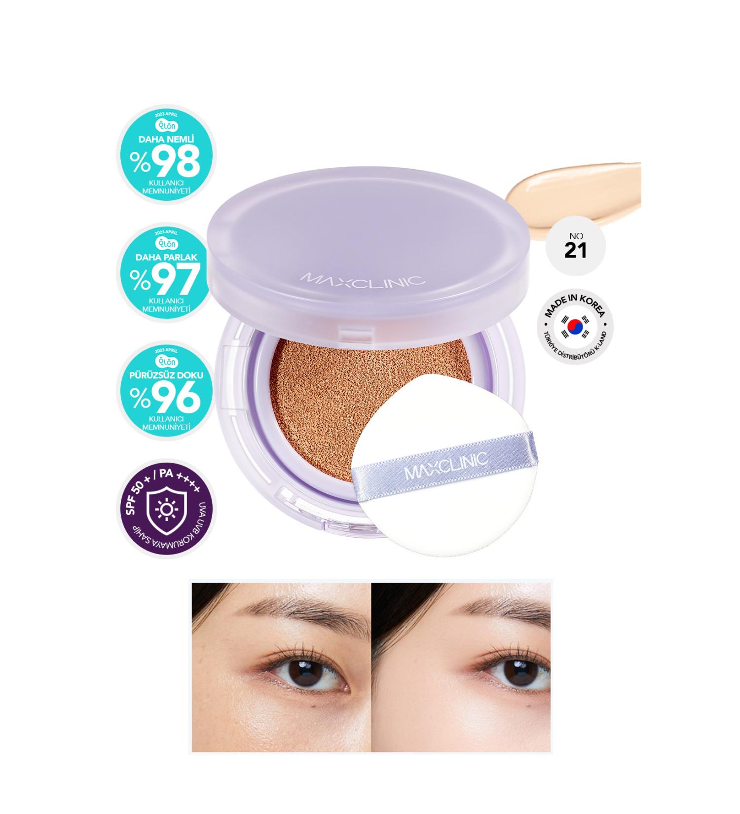 MAXCLINIC Cushion Foundation with Melatonin MAXCLINI Luminous Cushion Foundation SPF 50 + / PA ++++
