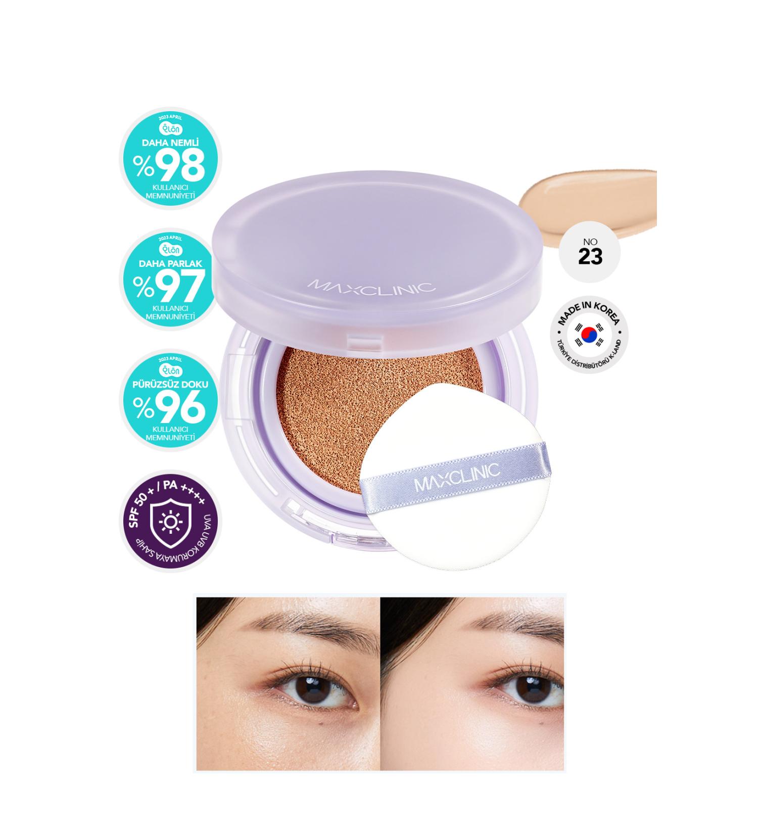 MAXCLINIC Cushion Foundation with Melatonin MAXCLINI Luminous Cushion Foundation SPF 50 + / PA ++++