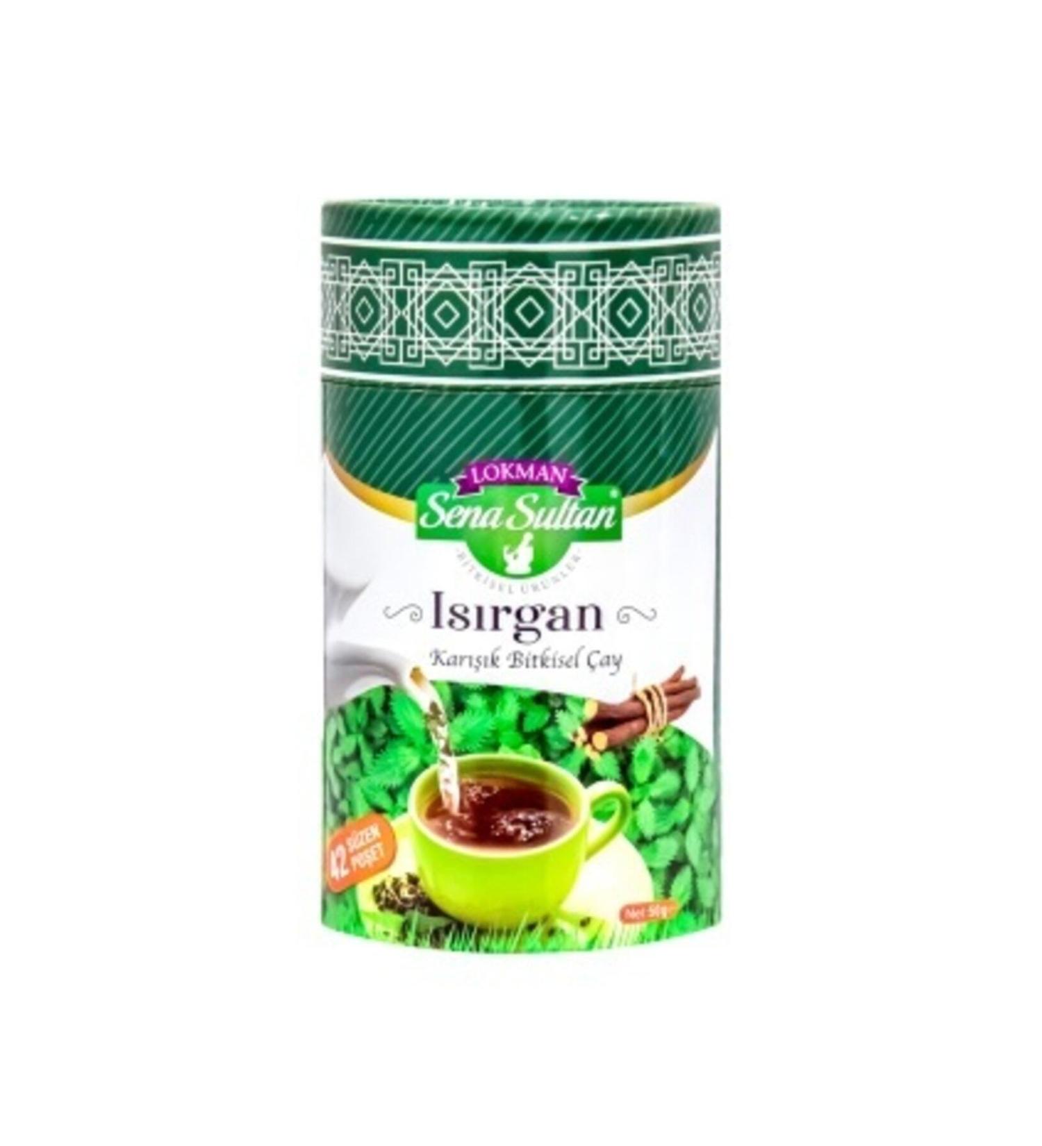 Lokman Sena Sultan Nettle Mixed Herbal Tea 42 Filtering Bags 65 Gr