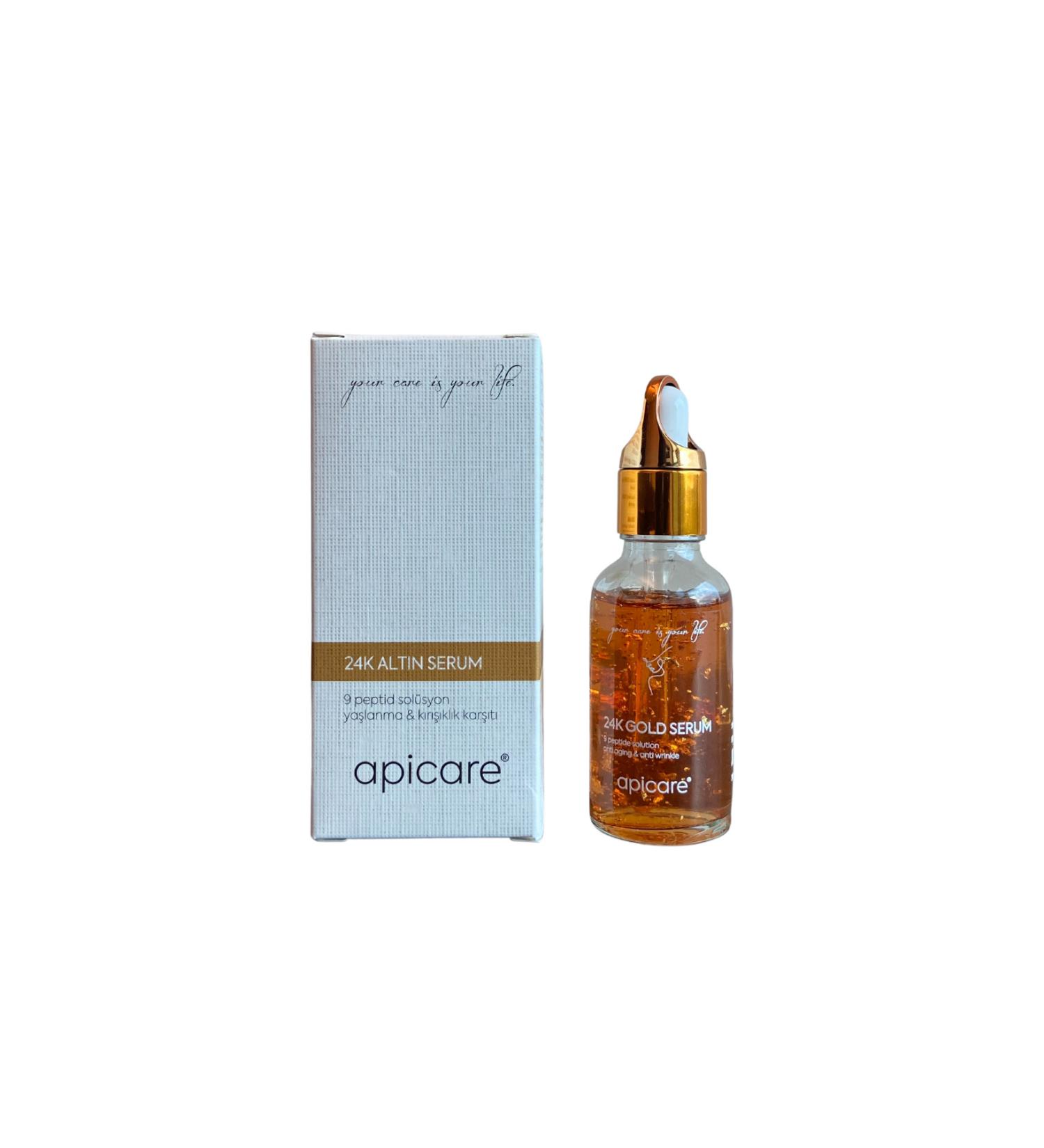 APICARE Peptide 9 24k Gold Serum 30 Ml - Buy Online on GoSupps.com