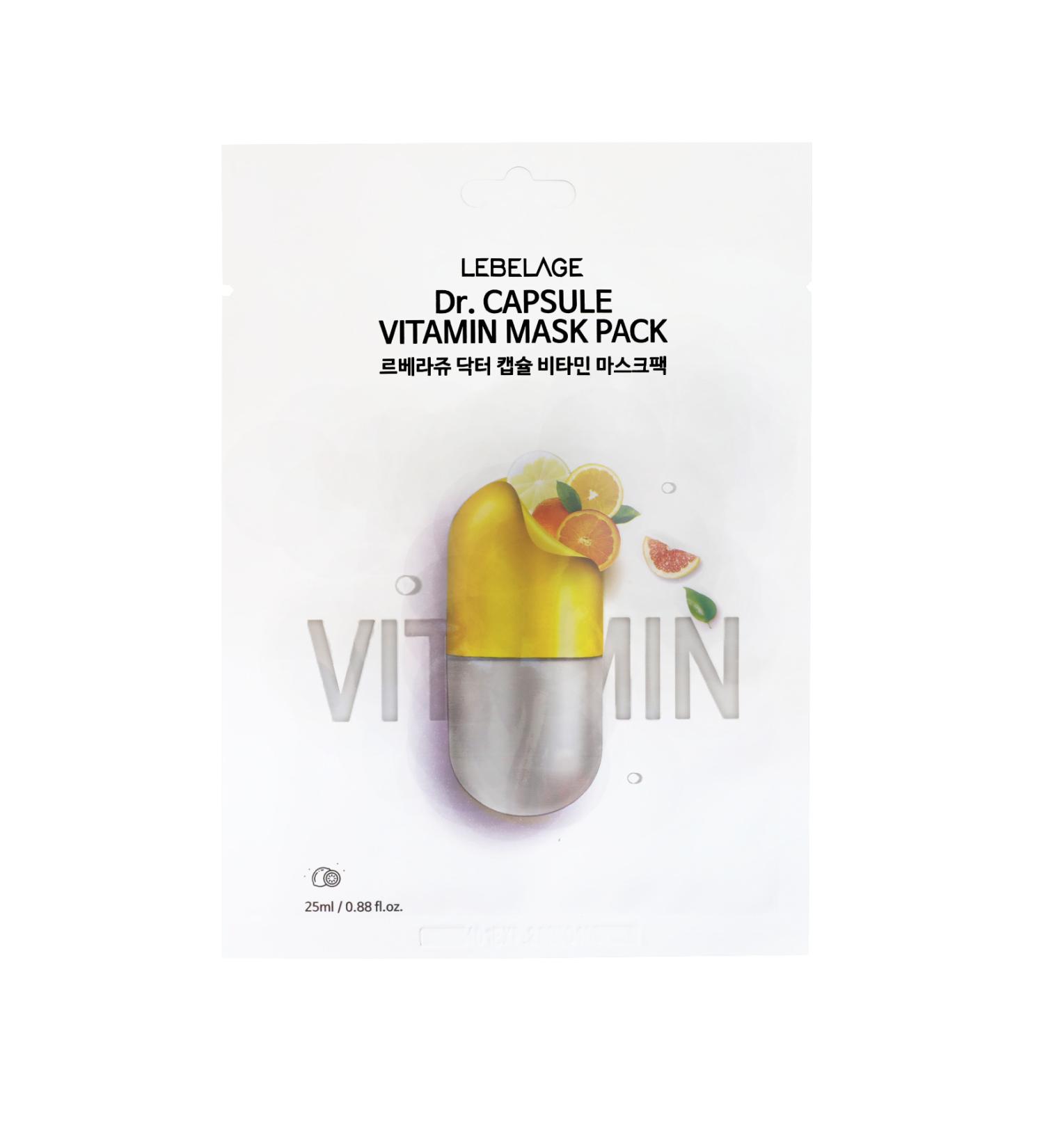 LEBELAGE Vitamin Essence Brightening and Toning Face Lebelage Dr.Capsule Vitamin Mask Pack