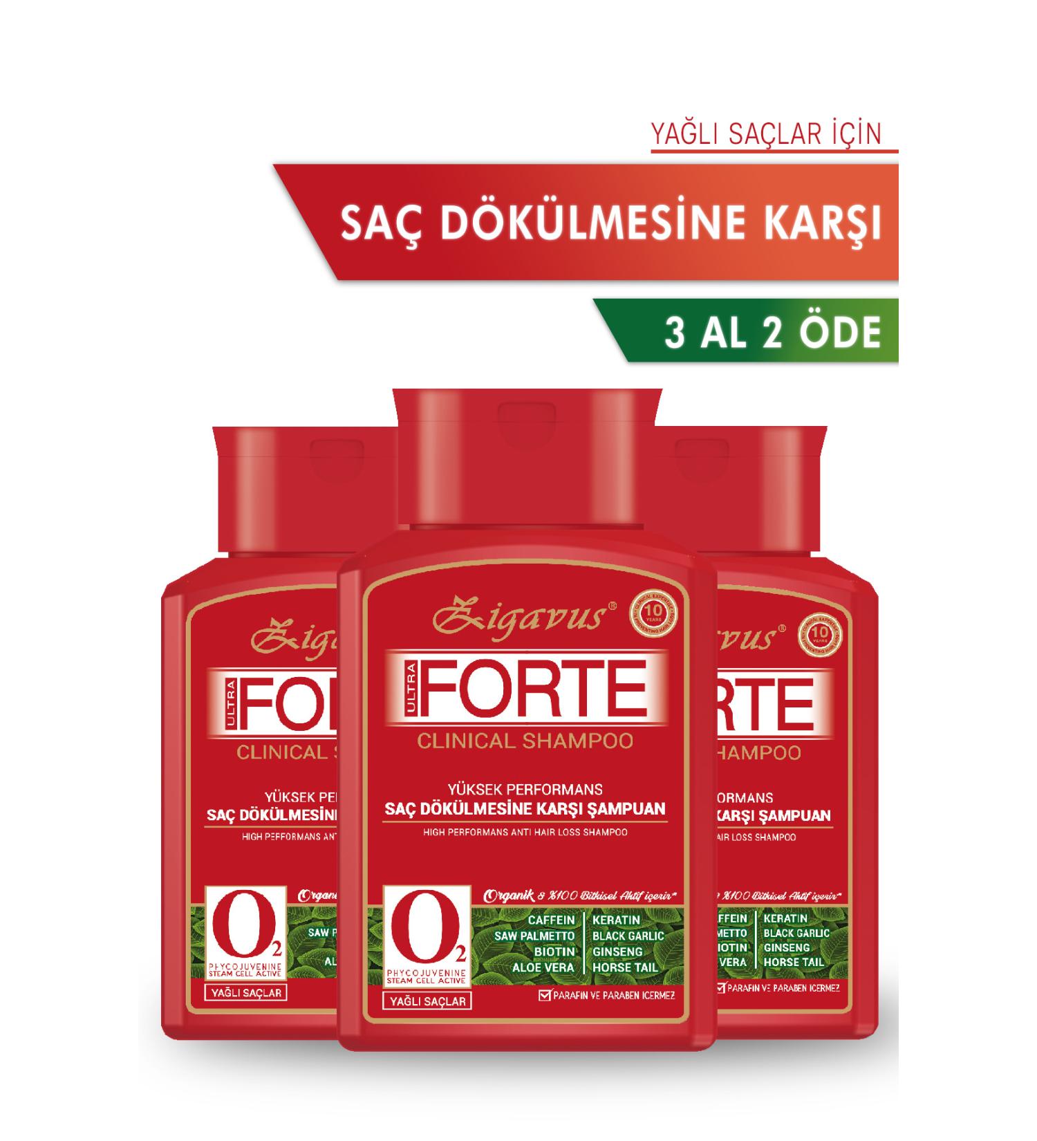 Zigavus Forte Anti Hair Loss Shampoo for Oily Hair 300ml Buy 3 Pay 2 Keratin Biotin - Buy Online on GoSupps.com