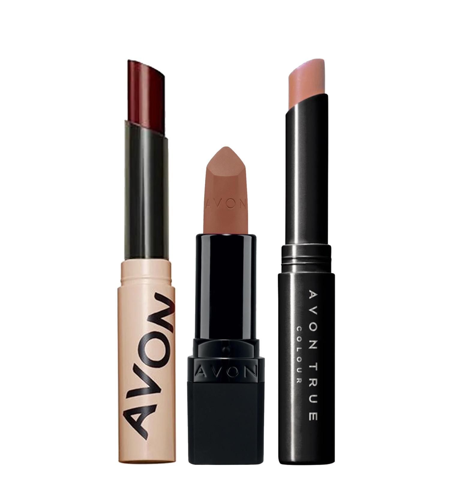 Avon Plum Tinted Balm and Ultra Beauty Cappucino Marvelous Mocha Lipstick Pack - Buy Online on GoSupps.com