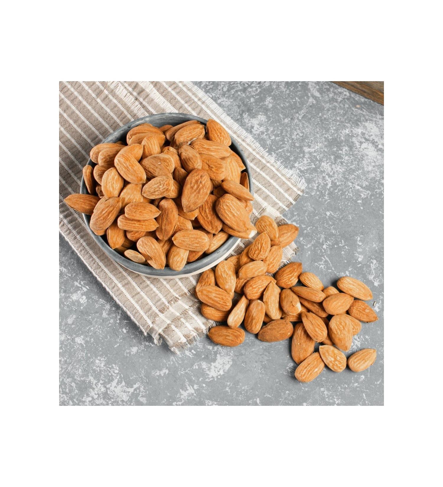 TicaretDeniz Raw Almond Kernel Datca Local Natural Double Unsalted Jumbo Size Lux 1.3 Kg