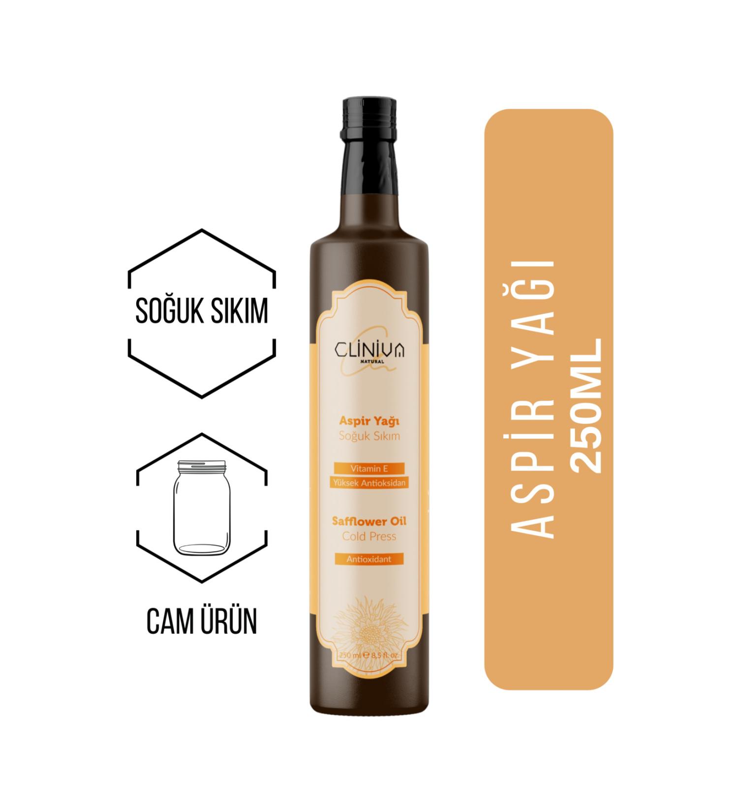 cliniva Safflower Oil 0 Natural Cold Pressed 250ML Oil - Buy Online on GoSupps.com