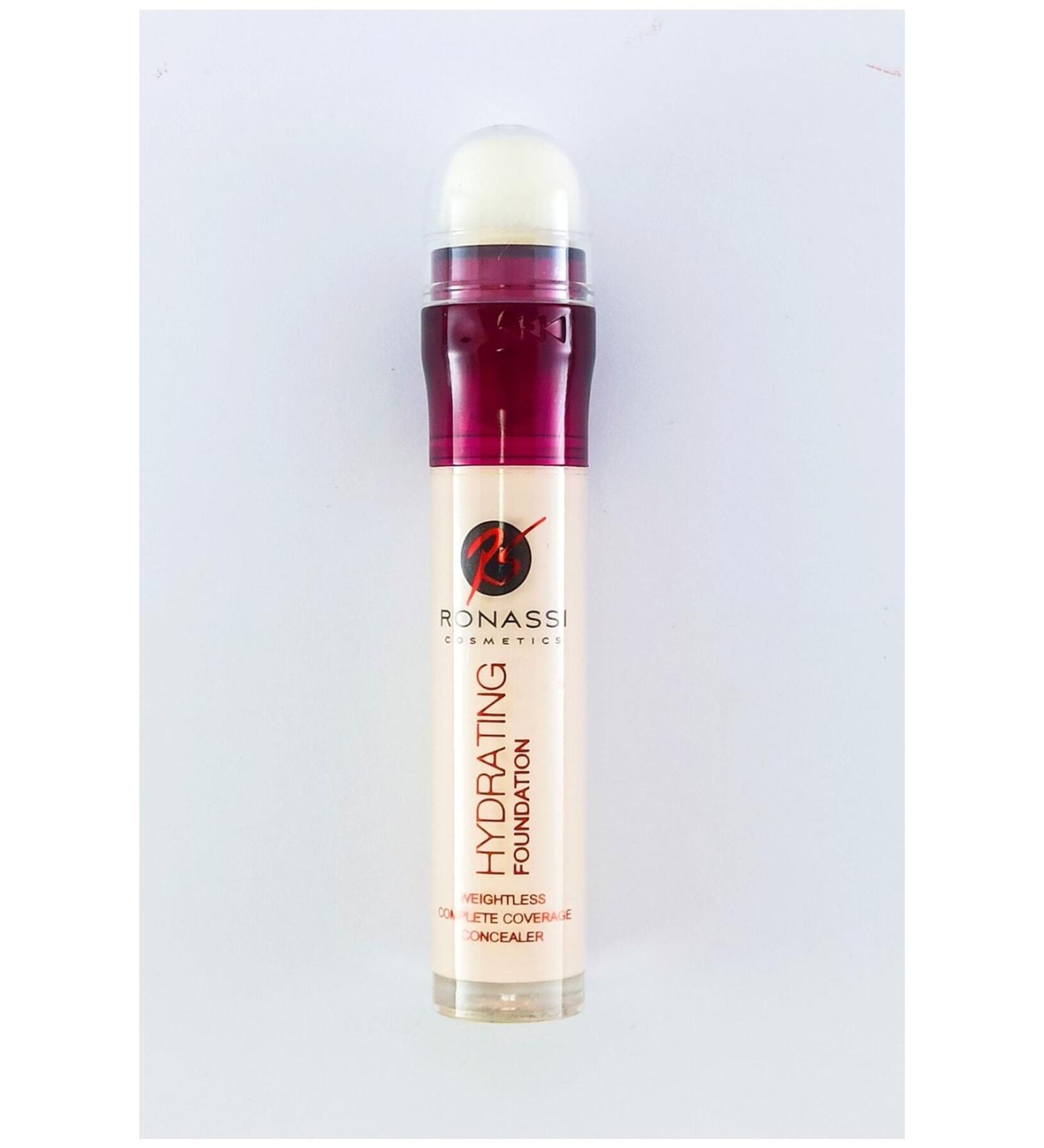 RS Ronassi Cosmetics Hydrating Roller Foundation Under Eye Concealer No: 1 Light Tone