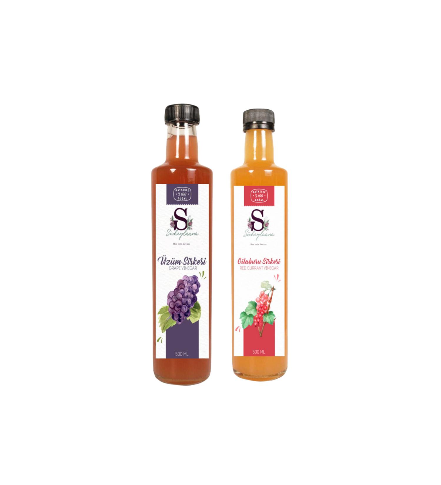 S heylaana Natural Black Grape Vinegar 500 Ml - Natural Gilaburu Vinegar 500 Ml