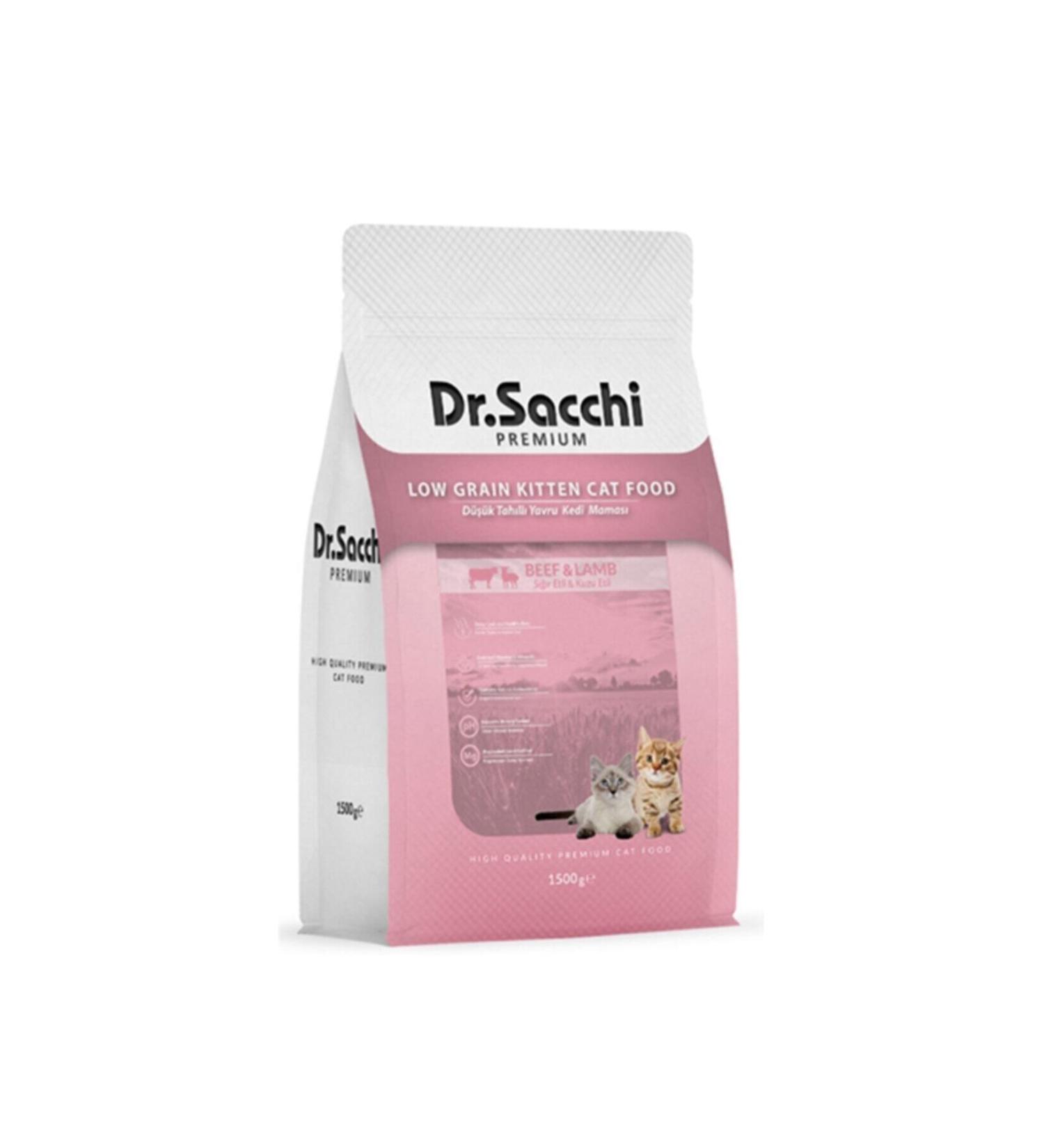Dr. Sacchi Dr.sacchi Premium Low Grain Kitten Food 1.5 Kg
