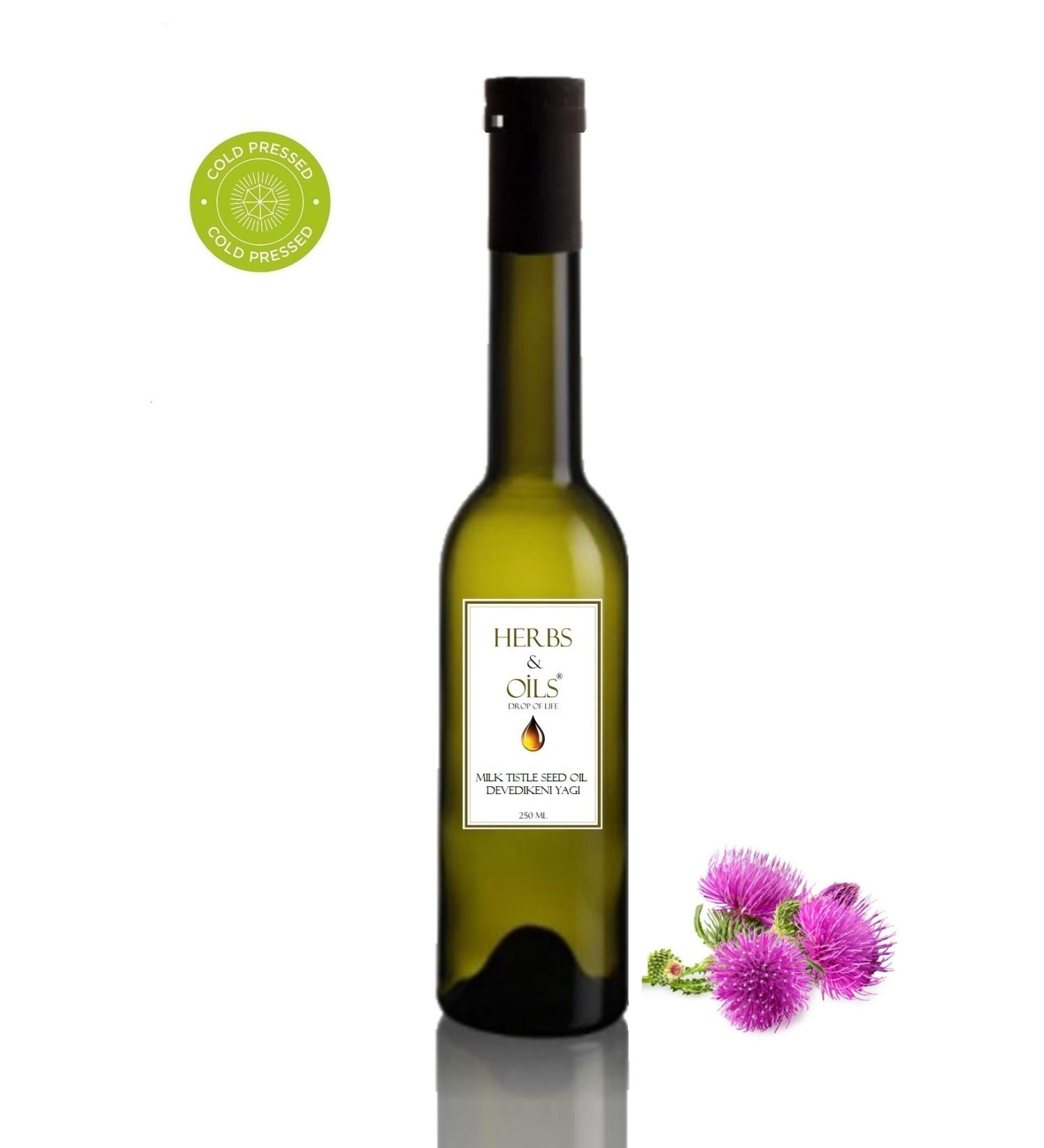 Herbs & Oils Milk Thistle Seed Oil 250 ML (Cold Pressed)