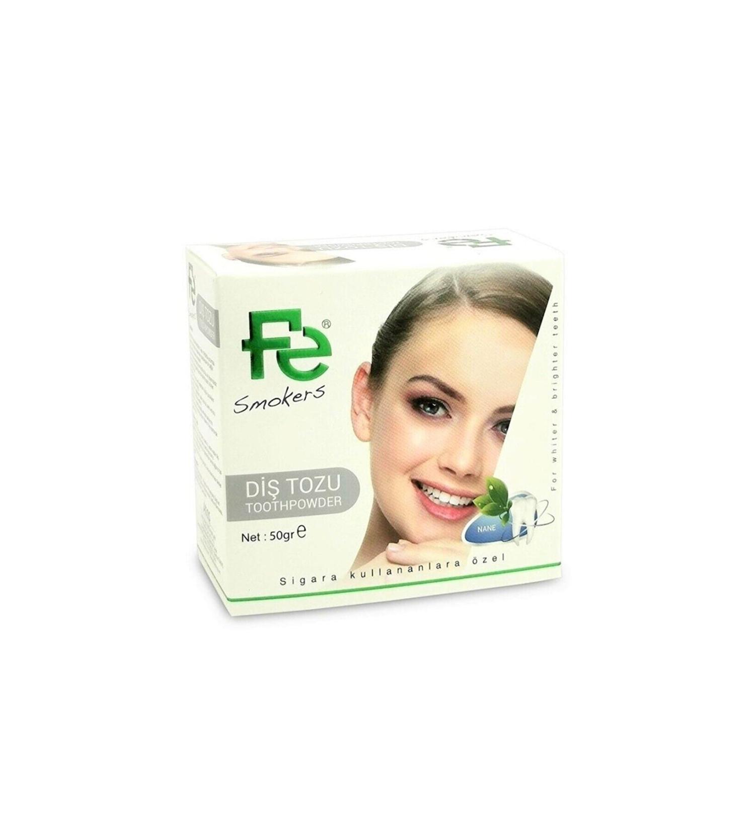 Fe Whitening Tooth Powder Smokers Mint 50 gr